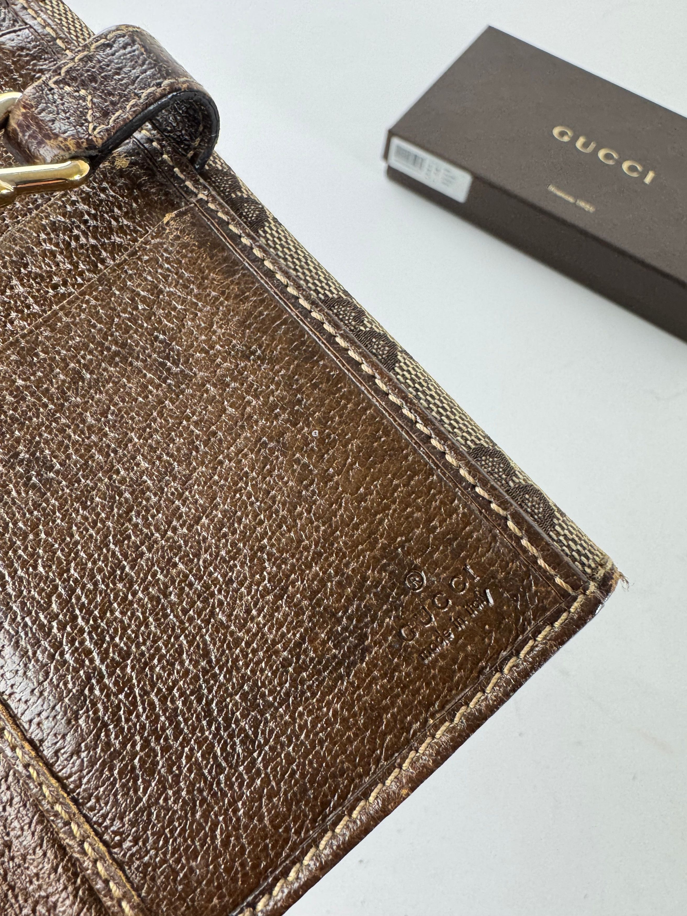Gucci Jackie Monogram Leather Wallet Brown Size ONE SIZE - 4 Thumbnail