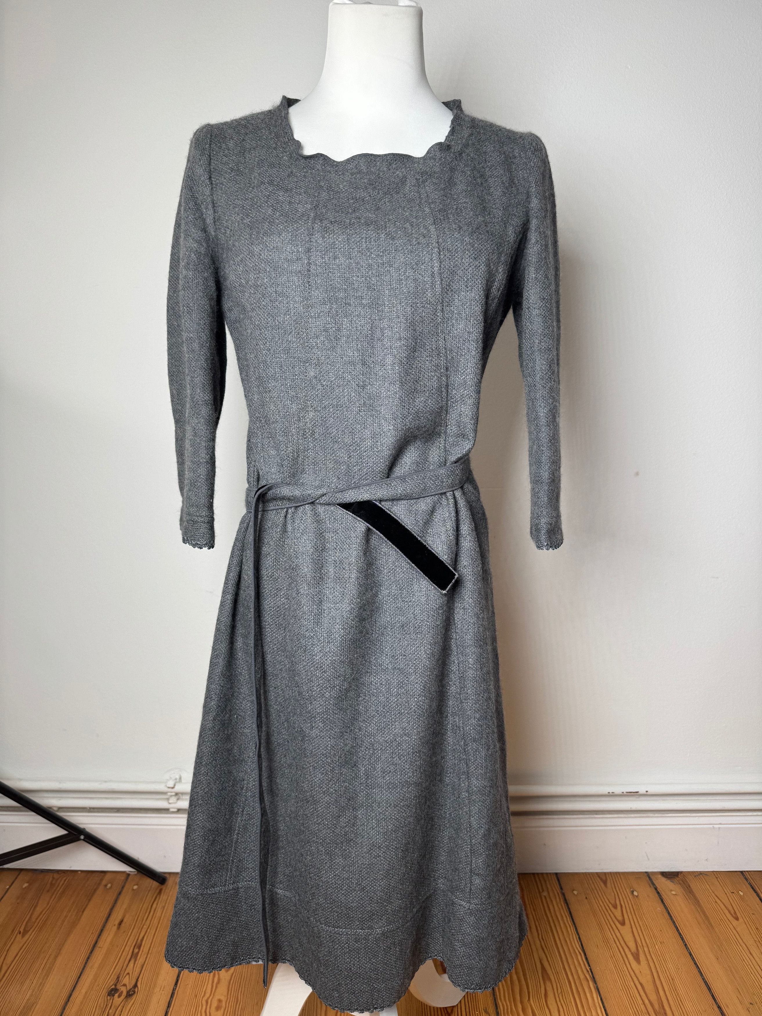 Courreges Vintage Wool Dress Grey 38/M Size L / US 10 / IT 46 - 8 Thumbnail
