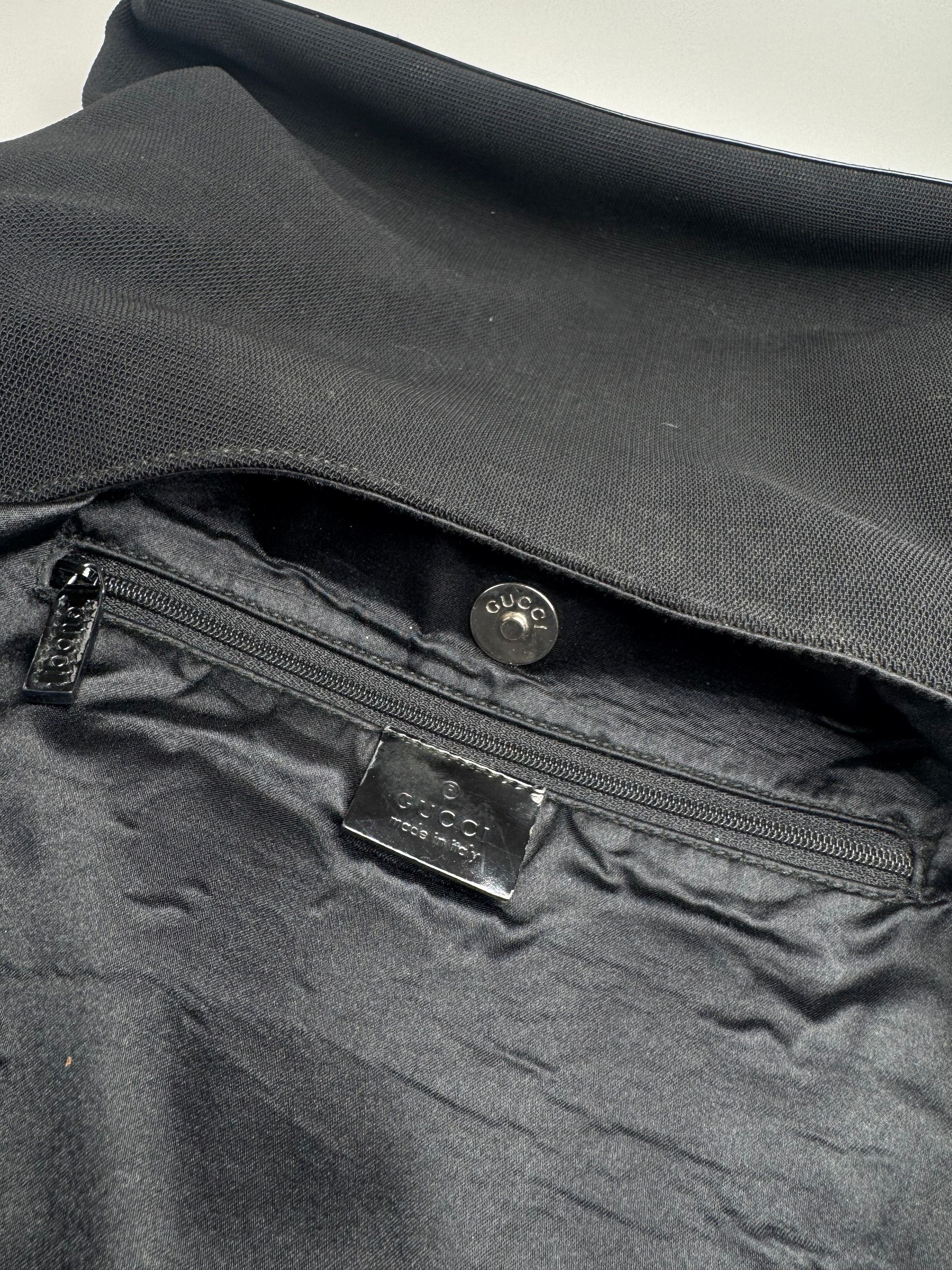 Gucci Vintage Canvas Patent Leather Handbag Black Size ONE SIZE - 4 Thumbnail
