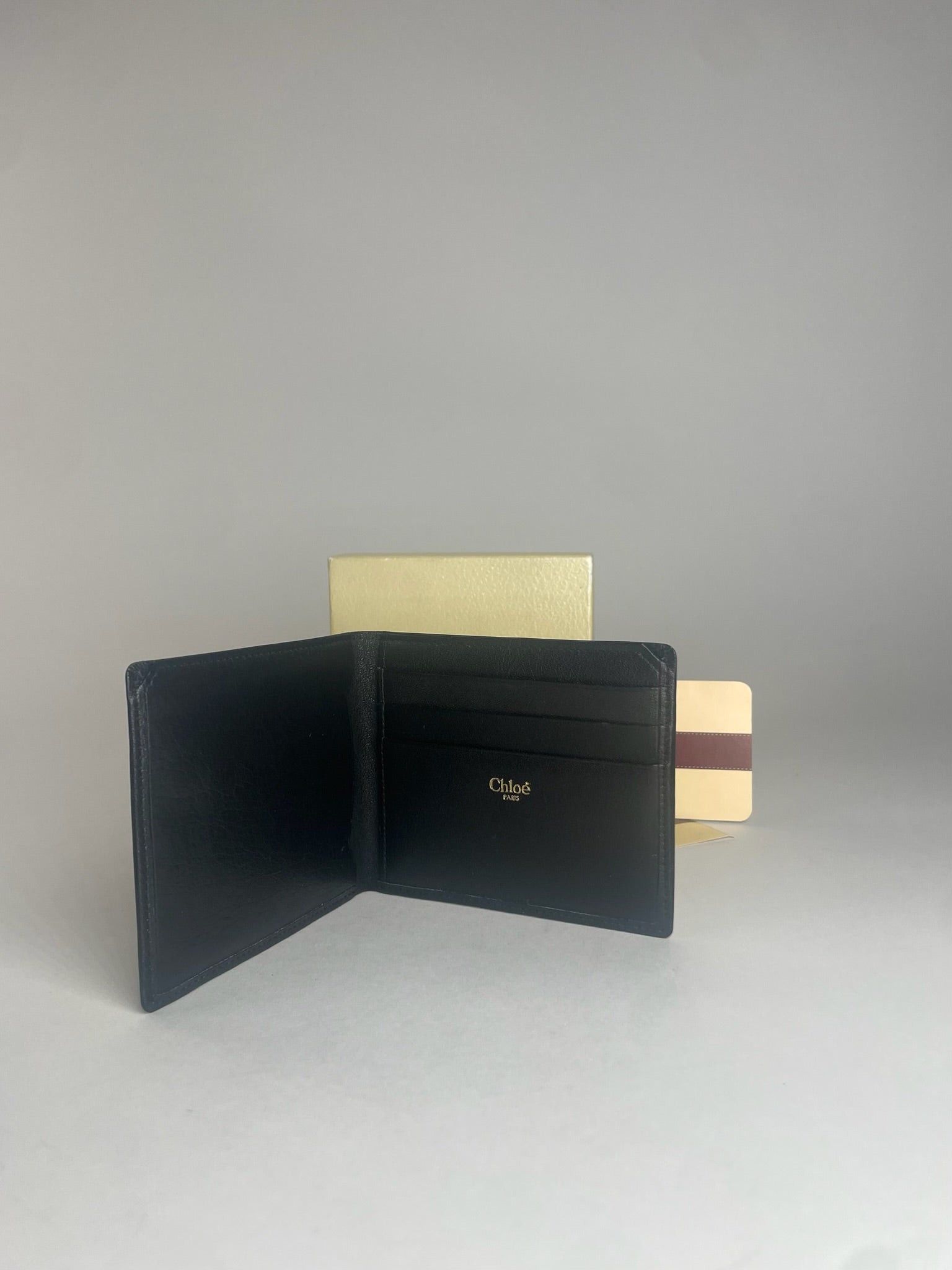 Chloe Vintage Flapable Leather Wallet Black Size ONE SIZE - 8 Thumbnail
