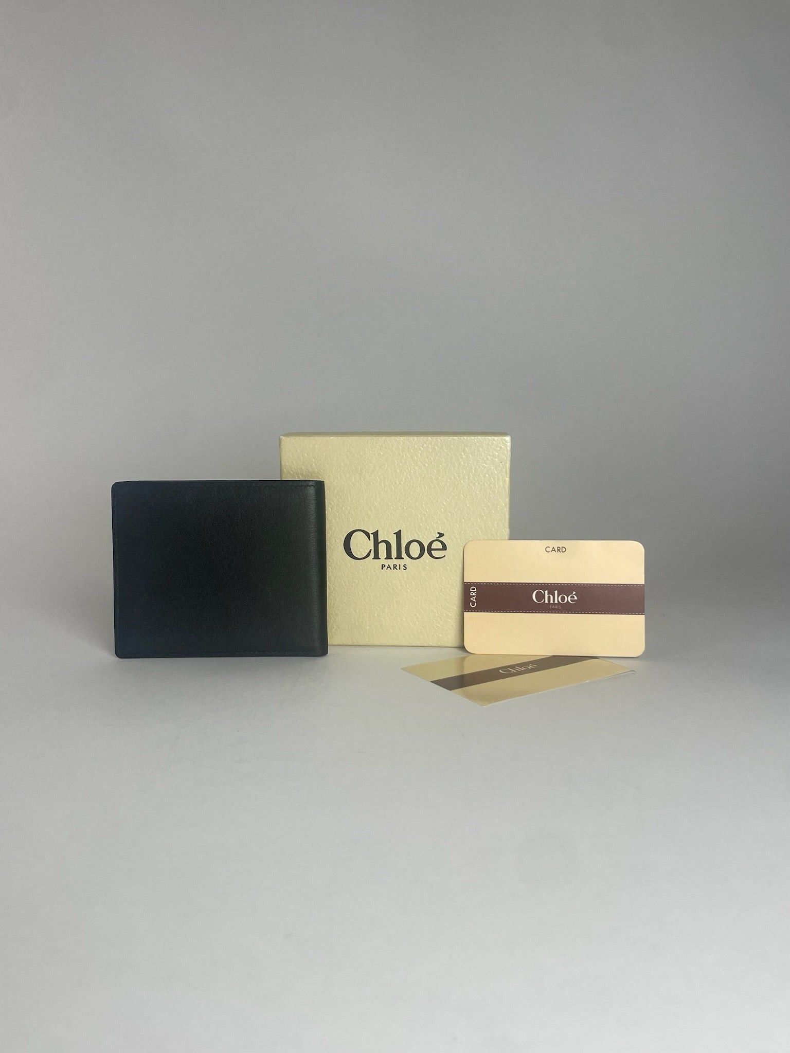 Chloe Vintage Flapable Leather Wallet Black Size ONE SIZE - 2 Thumbnail