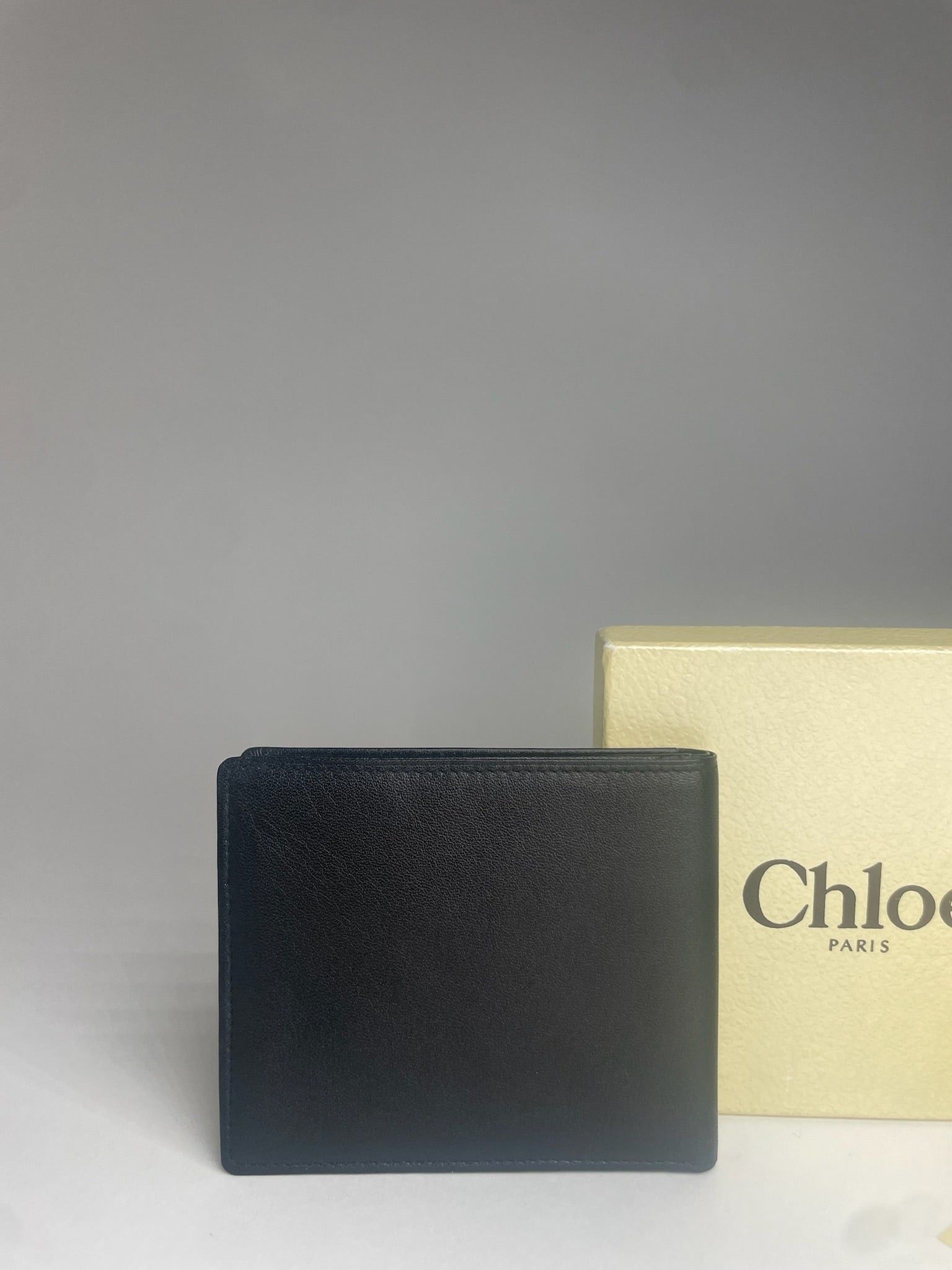 Chloe Vintage Flapable Leather Wallet Black Size ONE SIZE - 10 Thumbnail