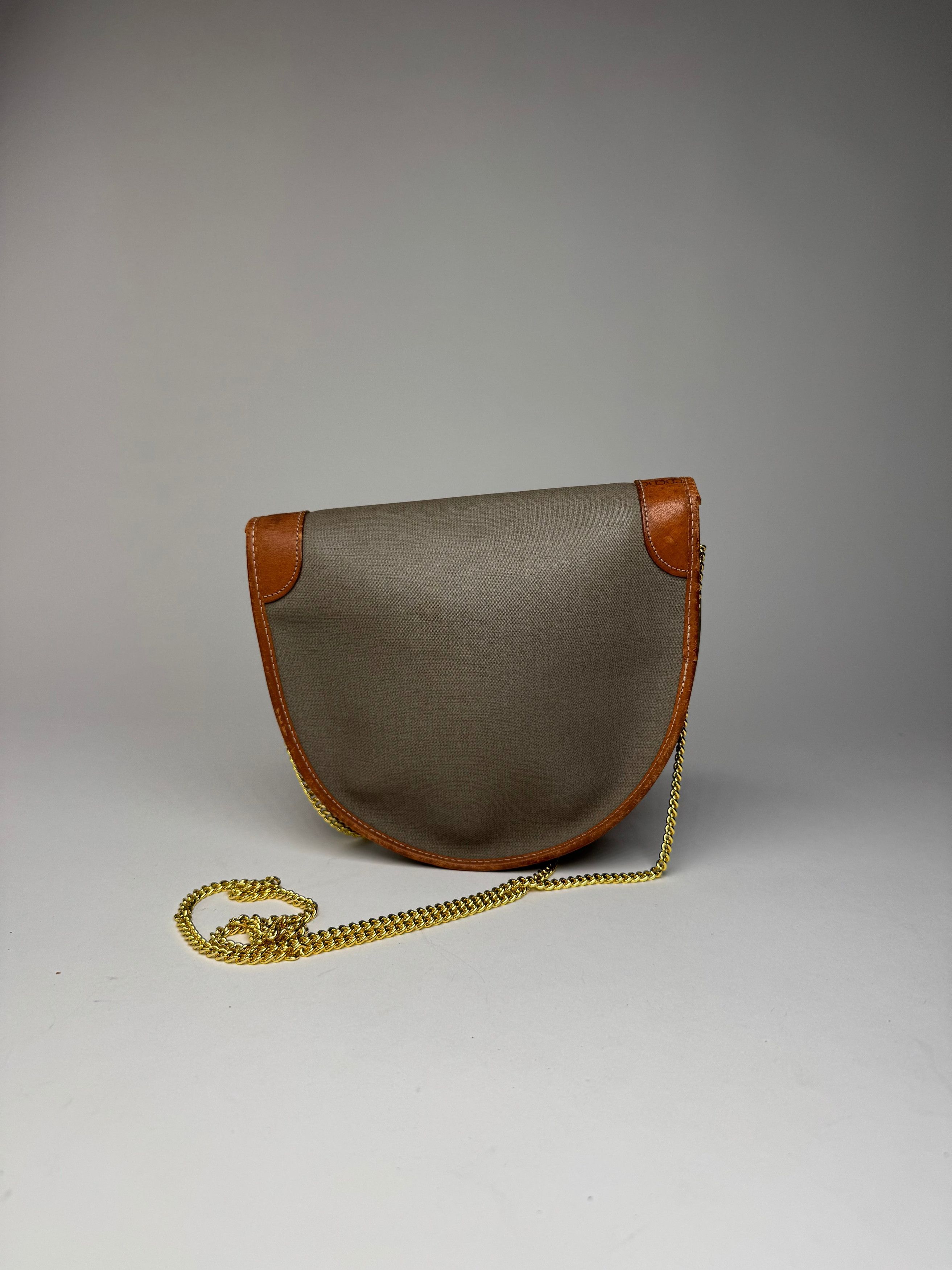 Dior Vintage Leather Bag Grey Brown Size ONE SIZE - 2 Thumbnail