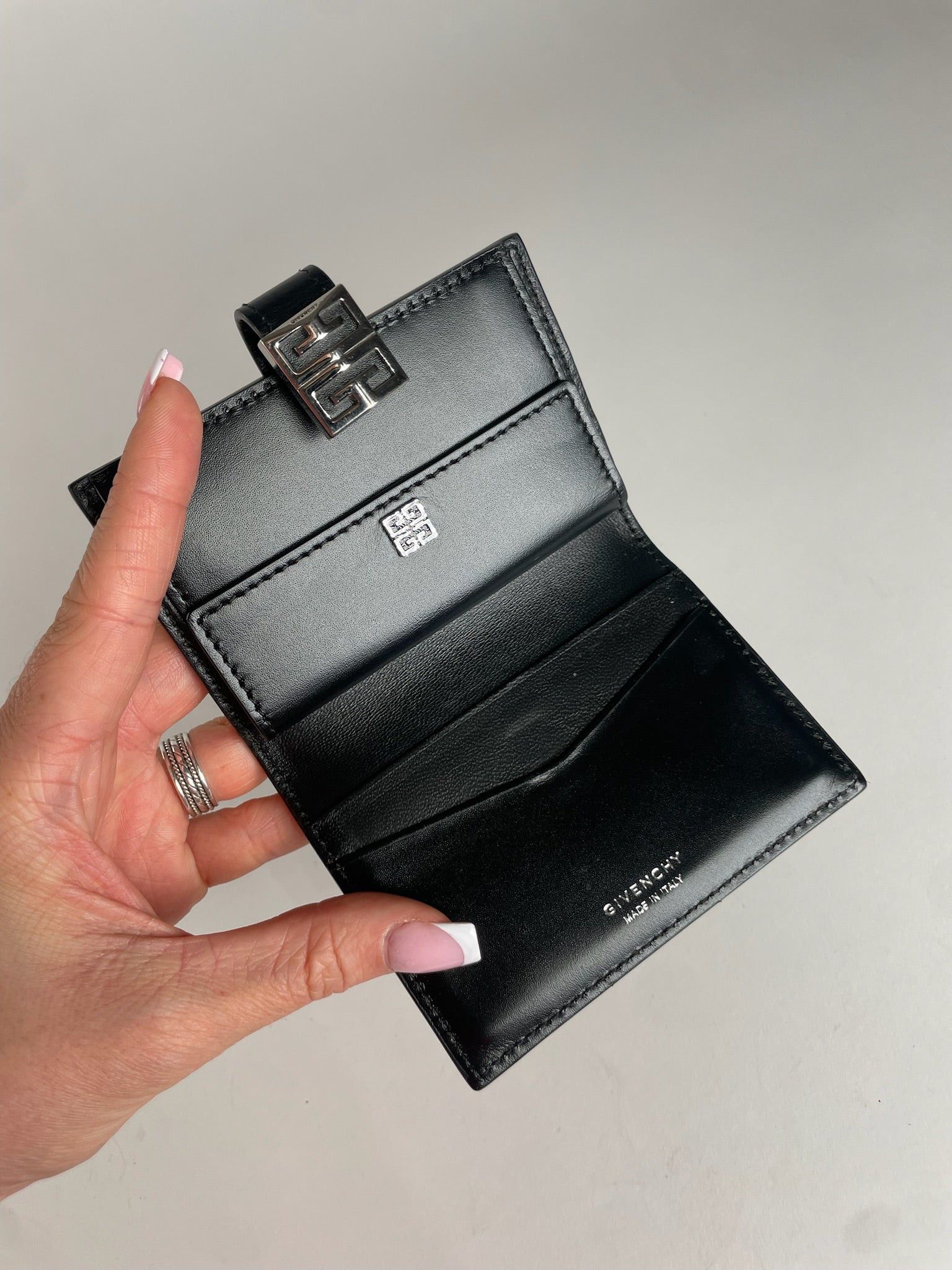 Givenchy Vintage Leather Wallet Black Size ONE SIZE - 7 Thumbnail