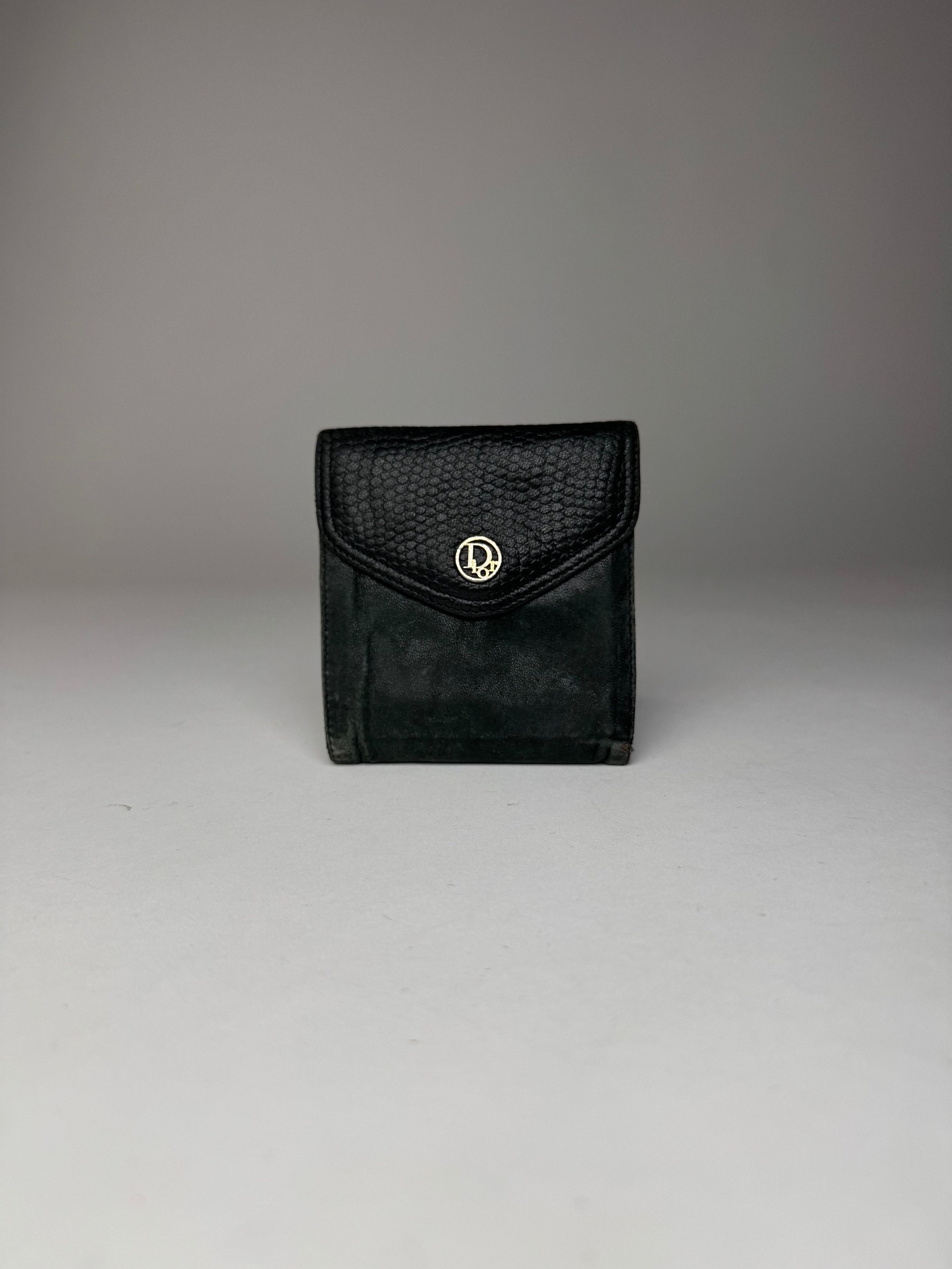 Dior Vintage Snake Emblossed Leather Wallet Black Size ONE SIZE - 11 Thumbnail