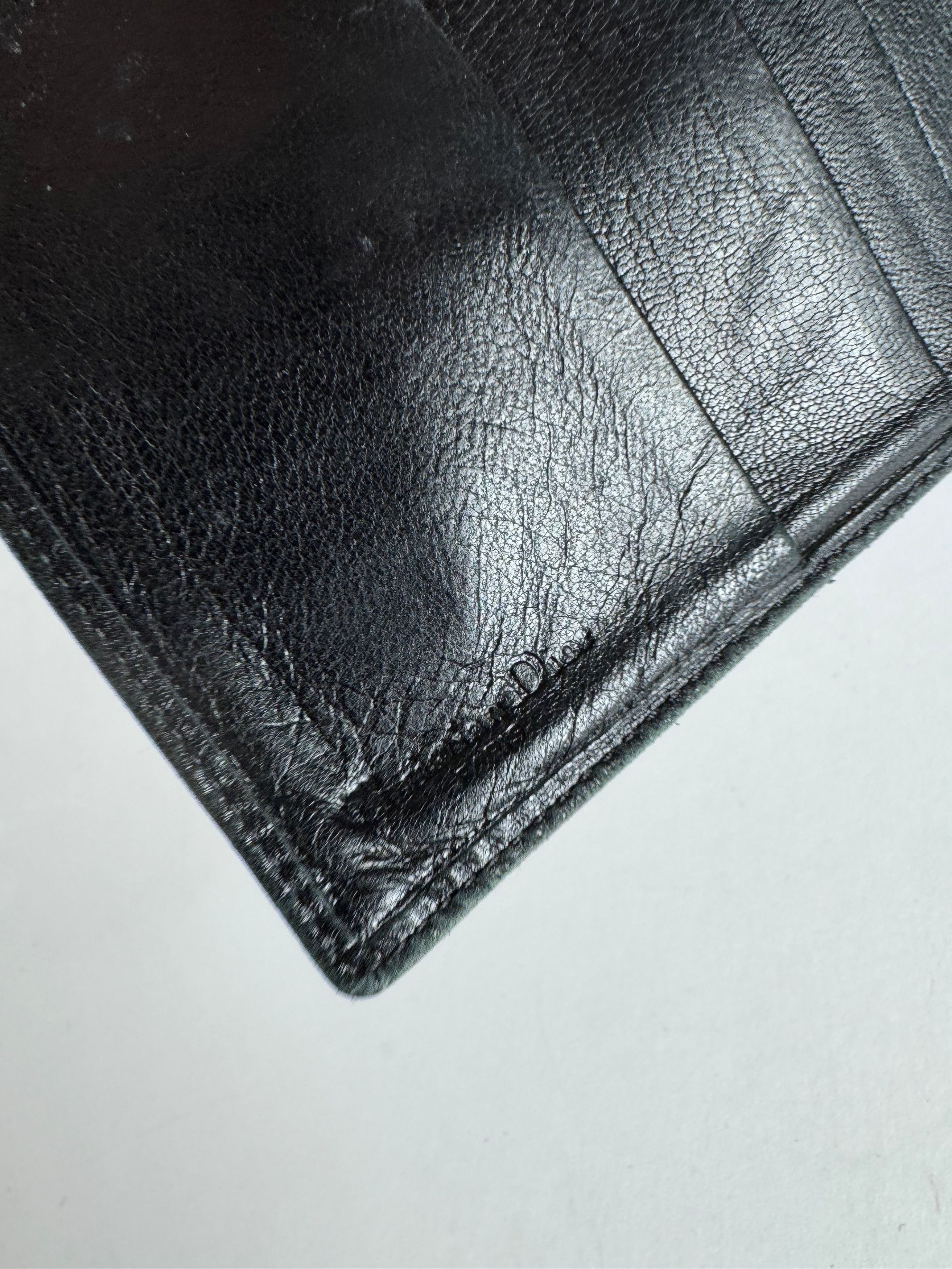 Dior Vintage Snake Emblossed Leather Wallet Black Size ONE SIZE - 5 Thumbnail