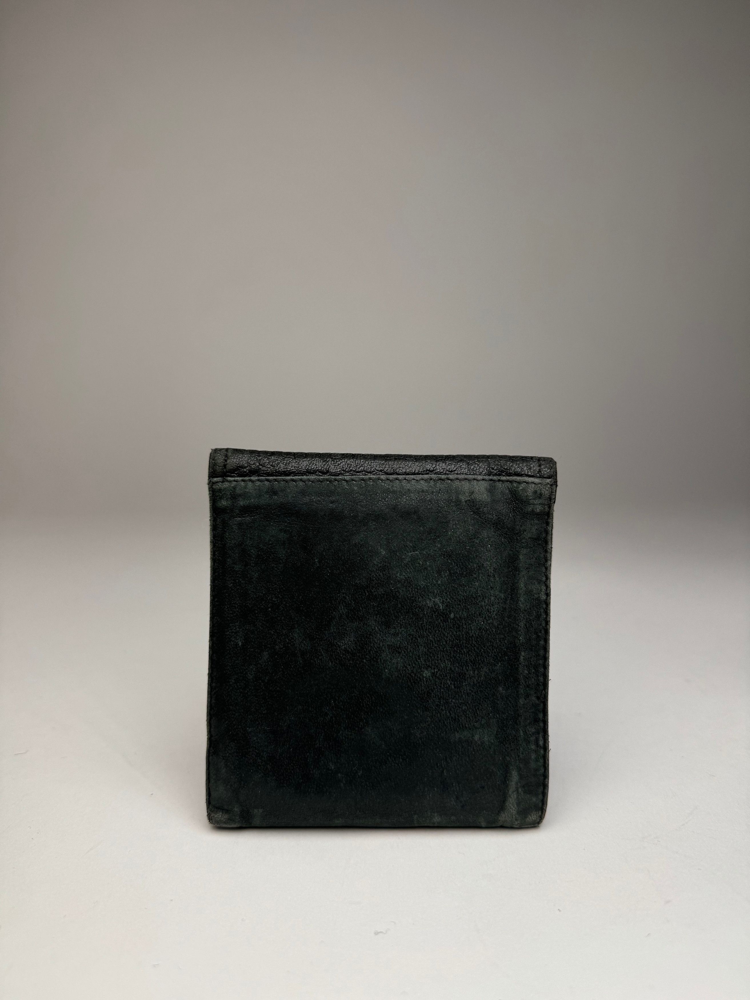 Dior Vintage Snake Emblossed Leather Wallet Black Size ONE SIZE - 2 Thumbnail