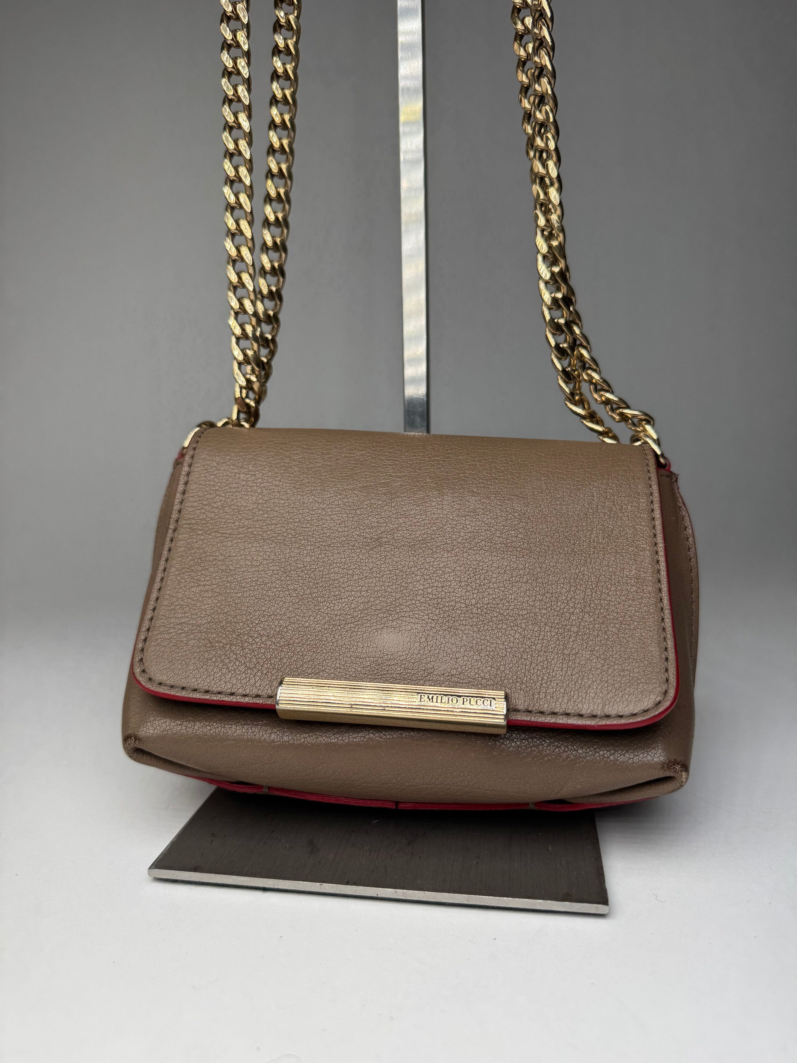 Emilio Pucci Vintage 2Way Leather Bag Brown Size ONE SIZE - 5 Thumbnail