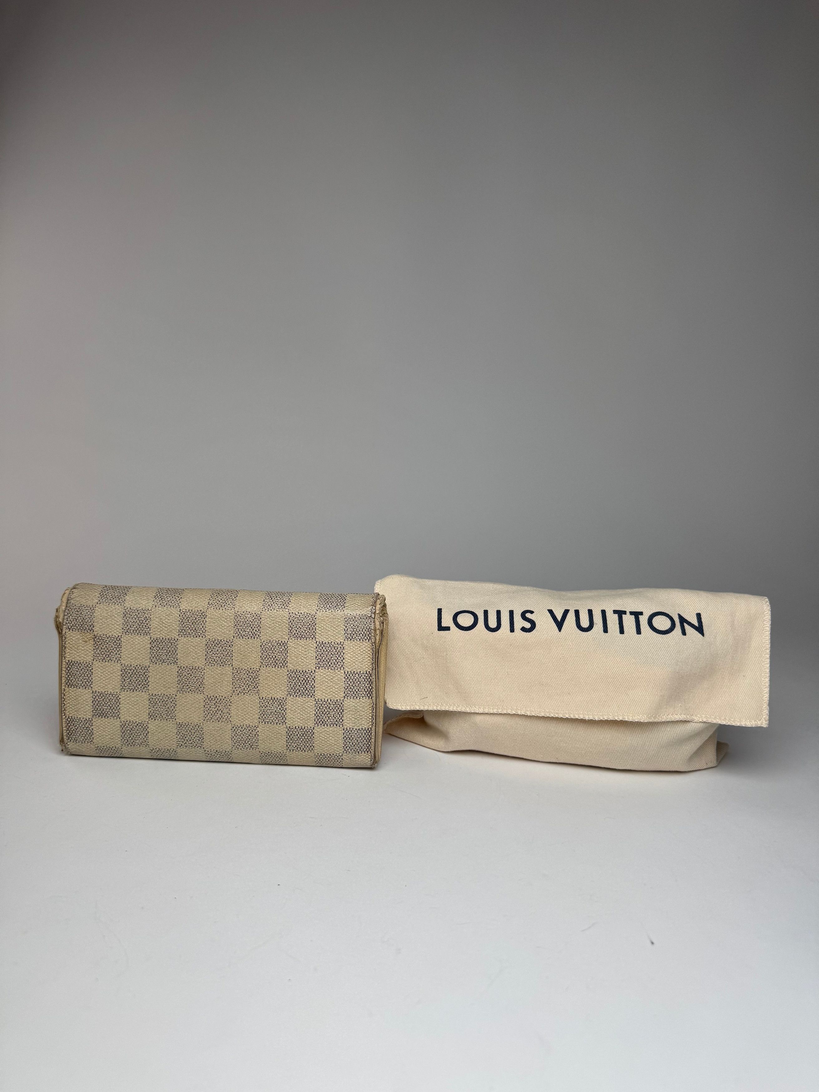 Louis Vuitton Vintage Damier Monogram Leather wallet white grey Size ONE SIZE - 2 Thumbnail