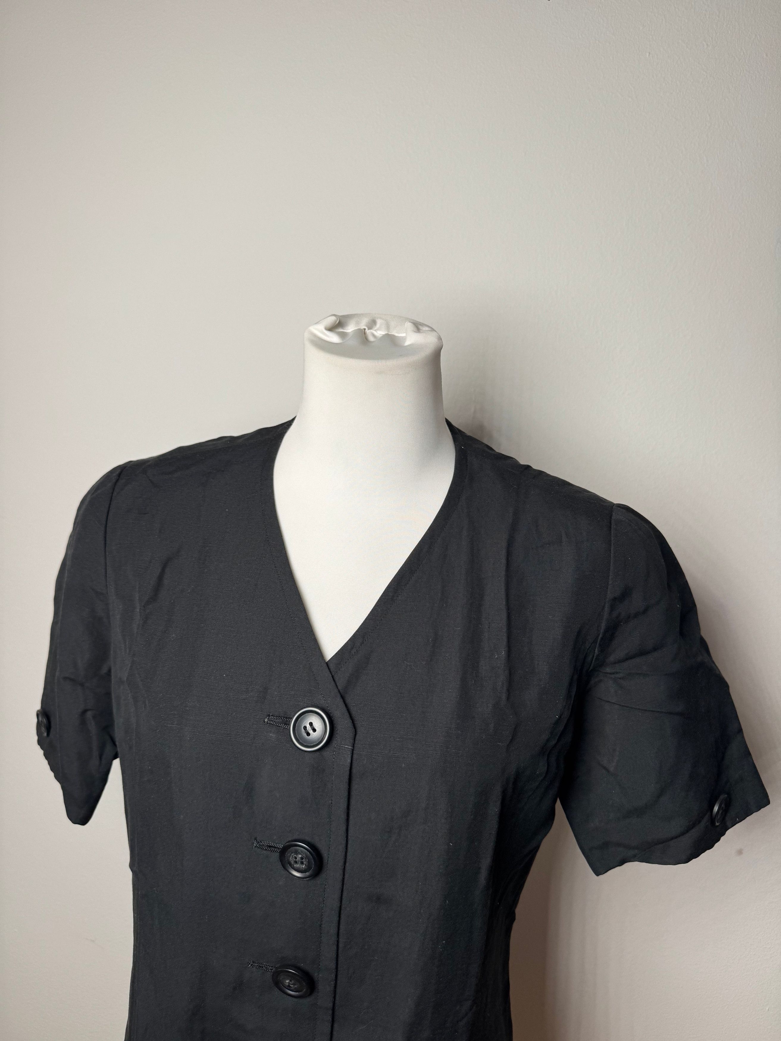 Balenciaga Vintage Linen Top Black 38/M Size M / US 6-8 / IT 42-44 - 8 Thumbnail