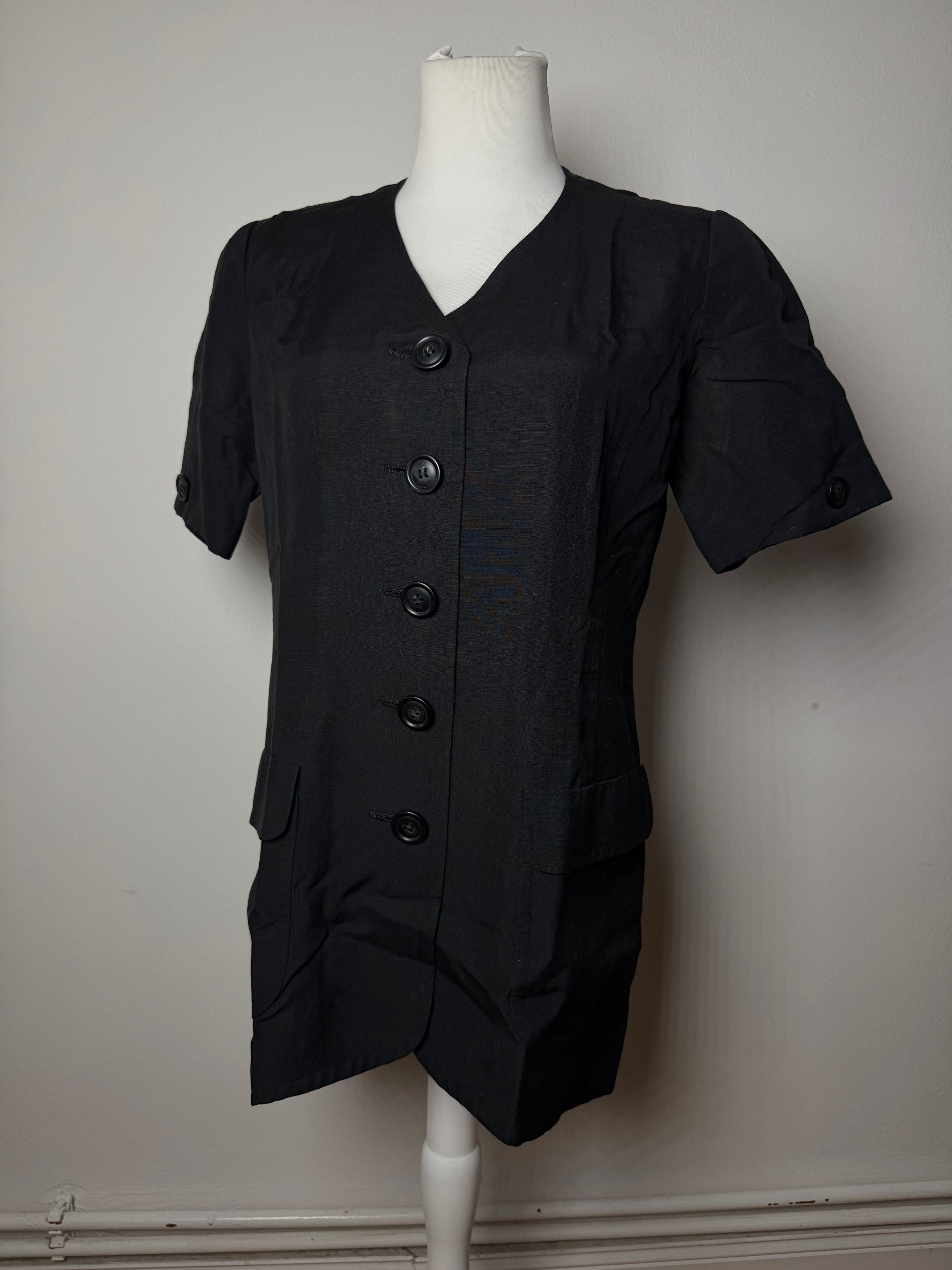 Balenciaga Vintage Linen Top Black 38/M Size M / US 6-8 / IT 42-44 - 12 Thumbnail