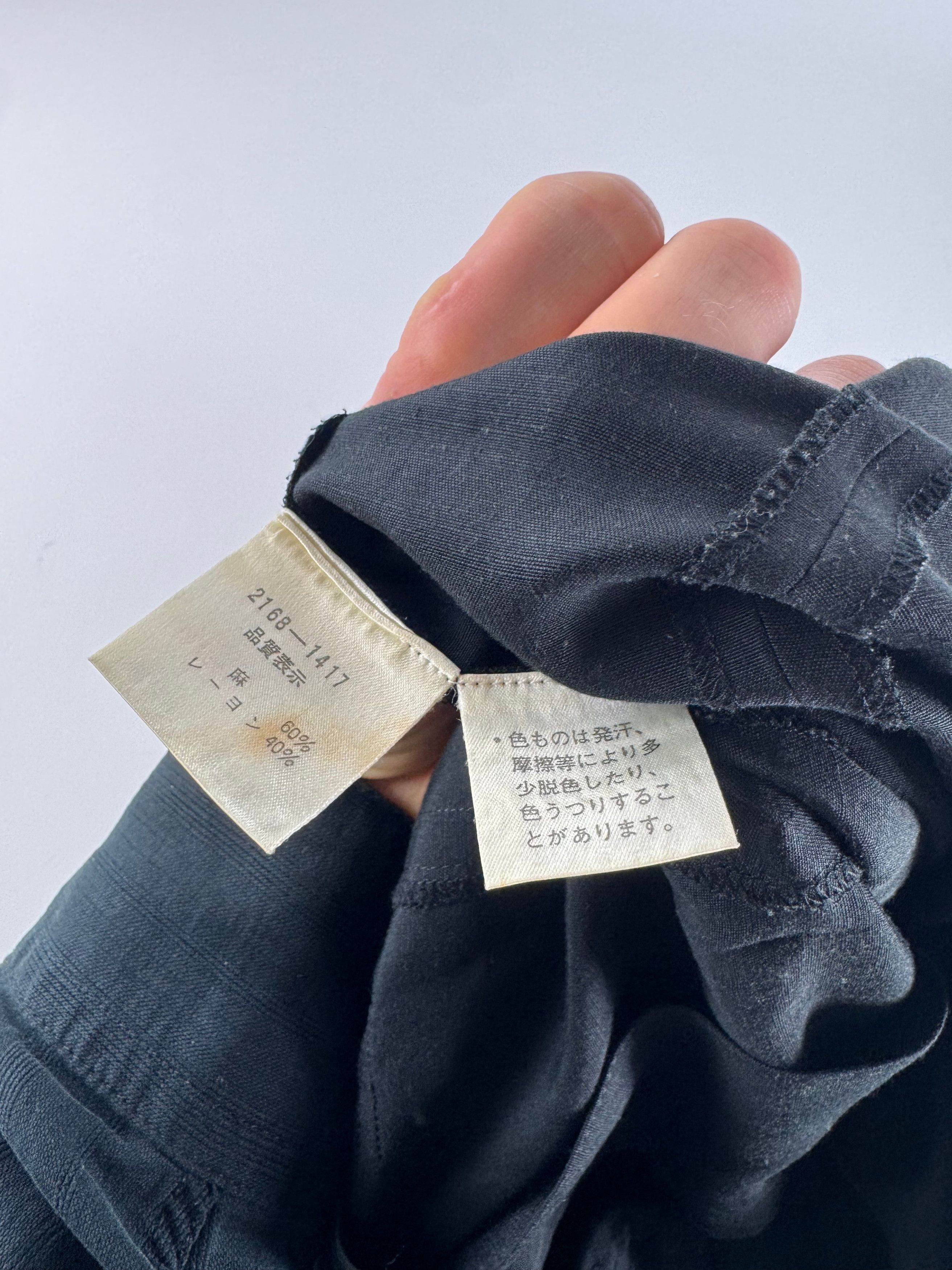 Balenciaga Vintage Linen Top Black 38/M Size M / US 6-8 / IT 42-44 - 11 Thumbnail