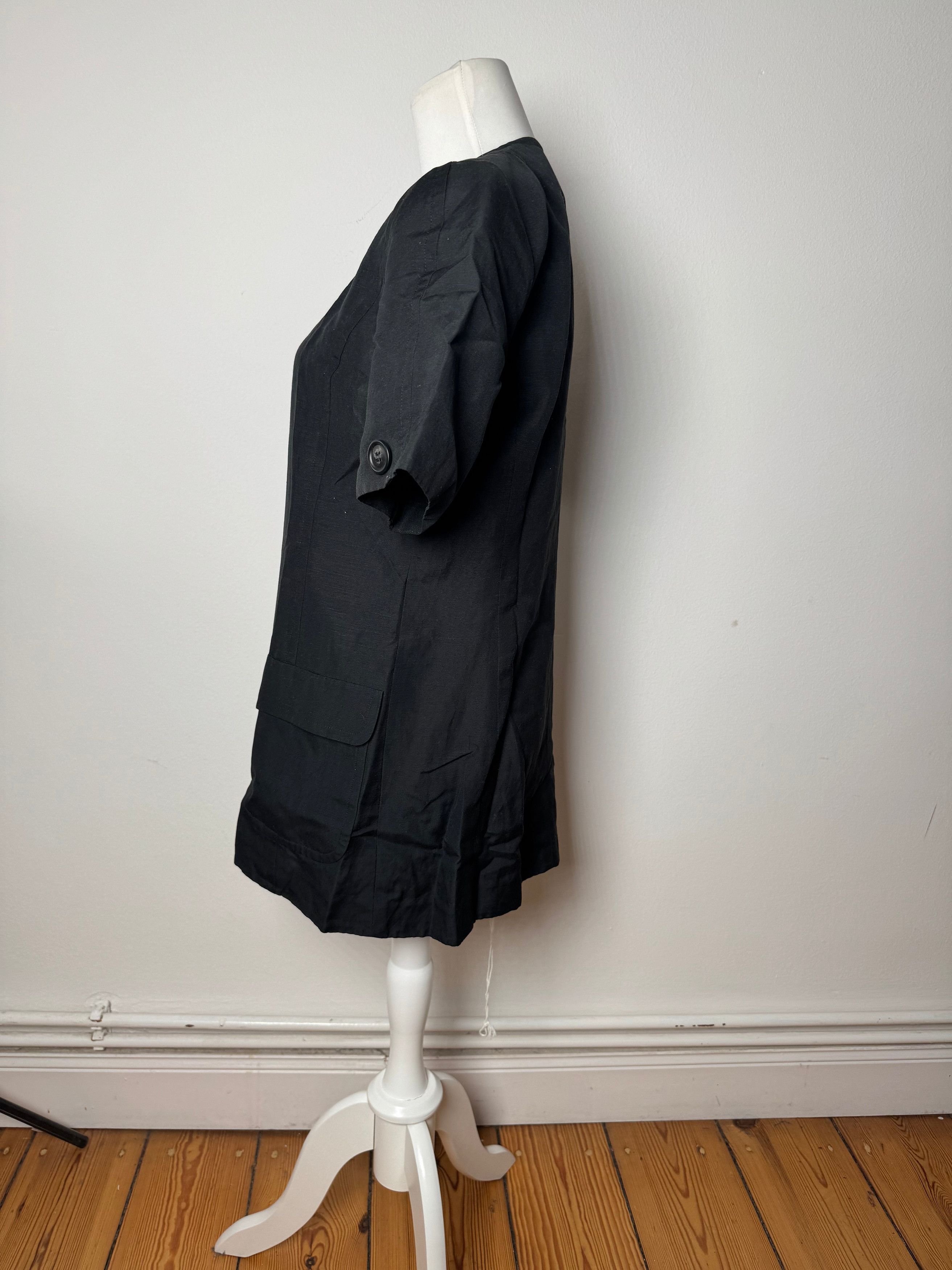 Balenciaga Vintage Linen Top Black 38/M Size M / US 6-8 / IT 42-44 - 2 Thumbnail