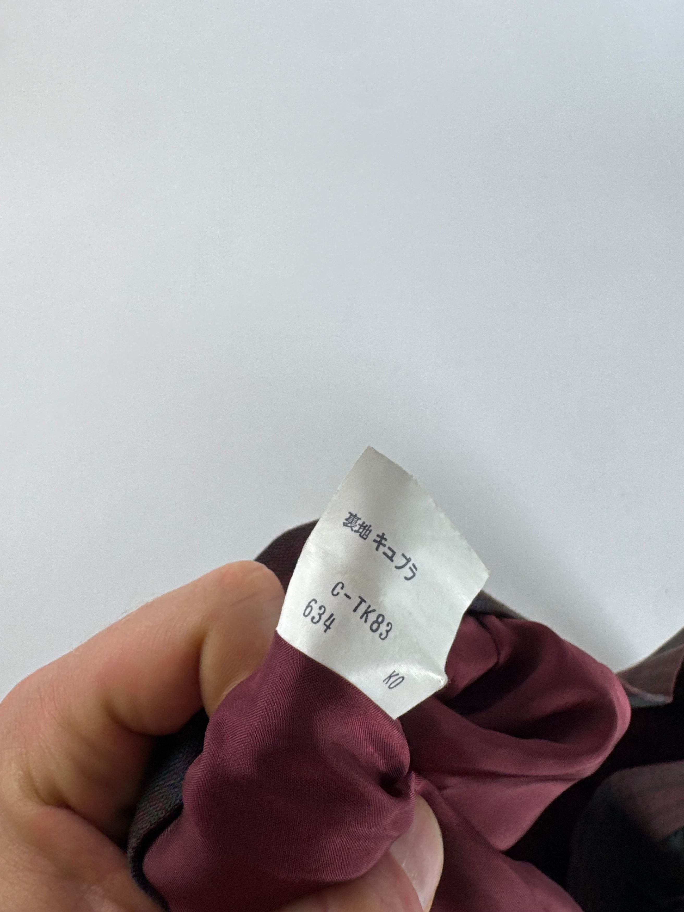 Other Vintage Yves Saint Laurent Canvas Checked Skirt burgundy Gre Size 27" / US 4 / IT 40 - 11 Thumbnail