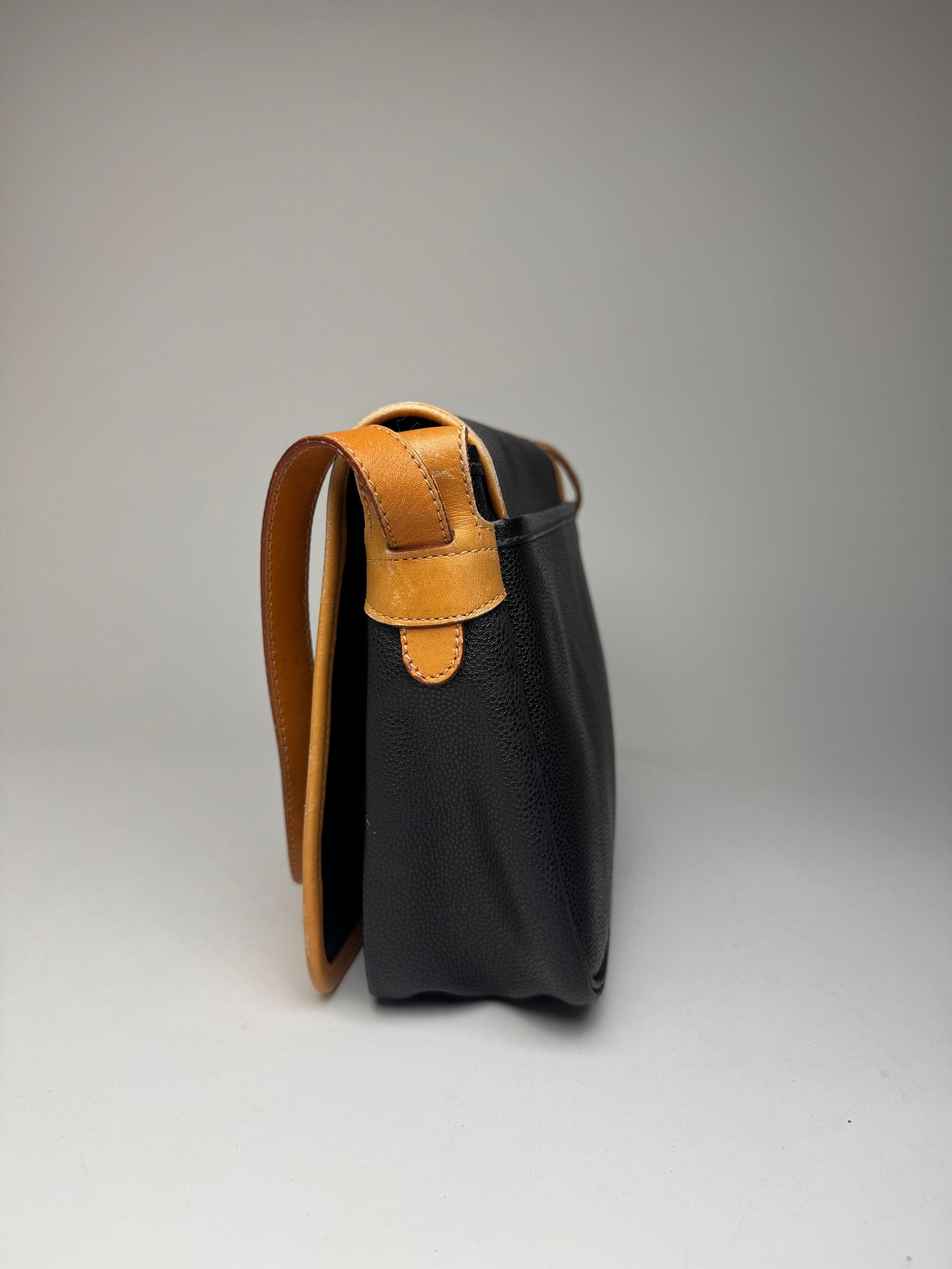 Courreges Vintage Leather Shoulder Crossbody bag Black Brown Size ONE SIZE - 8 Thumbnail