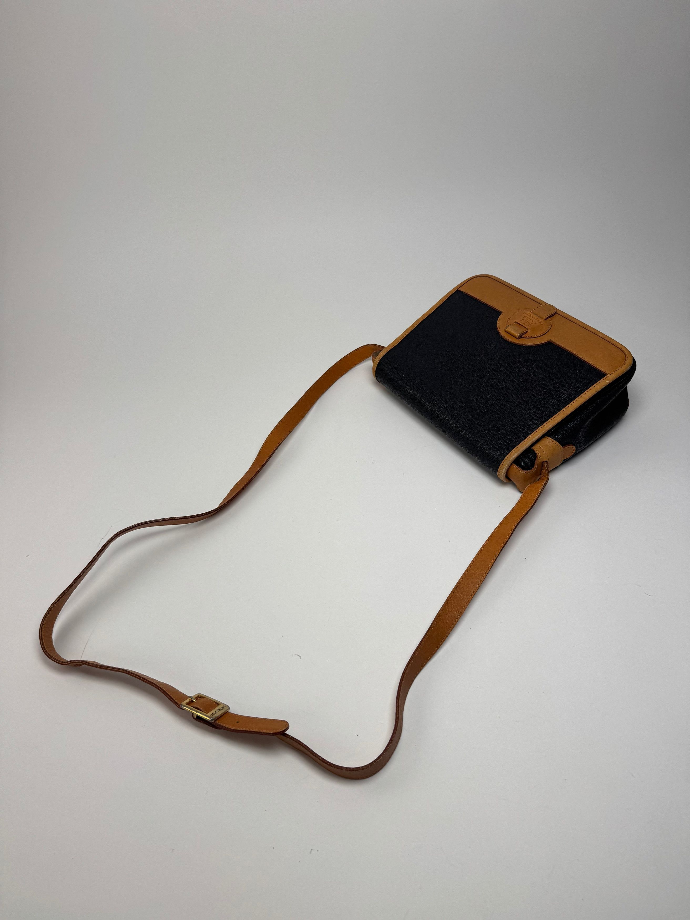 Courreges Vintage Leather Shoulder Crossbody bag Black Brown Size ONE SIZE - 10 Thumbnail