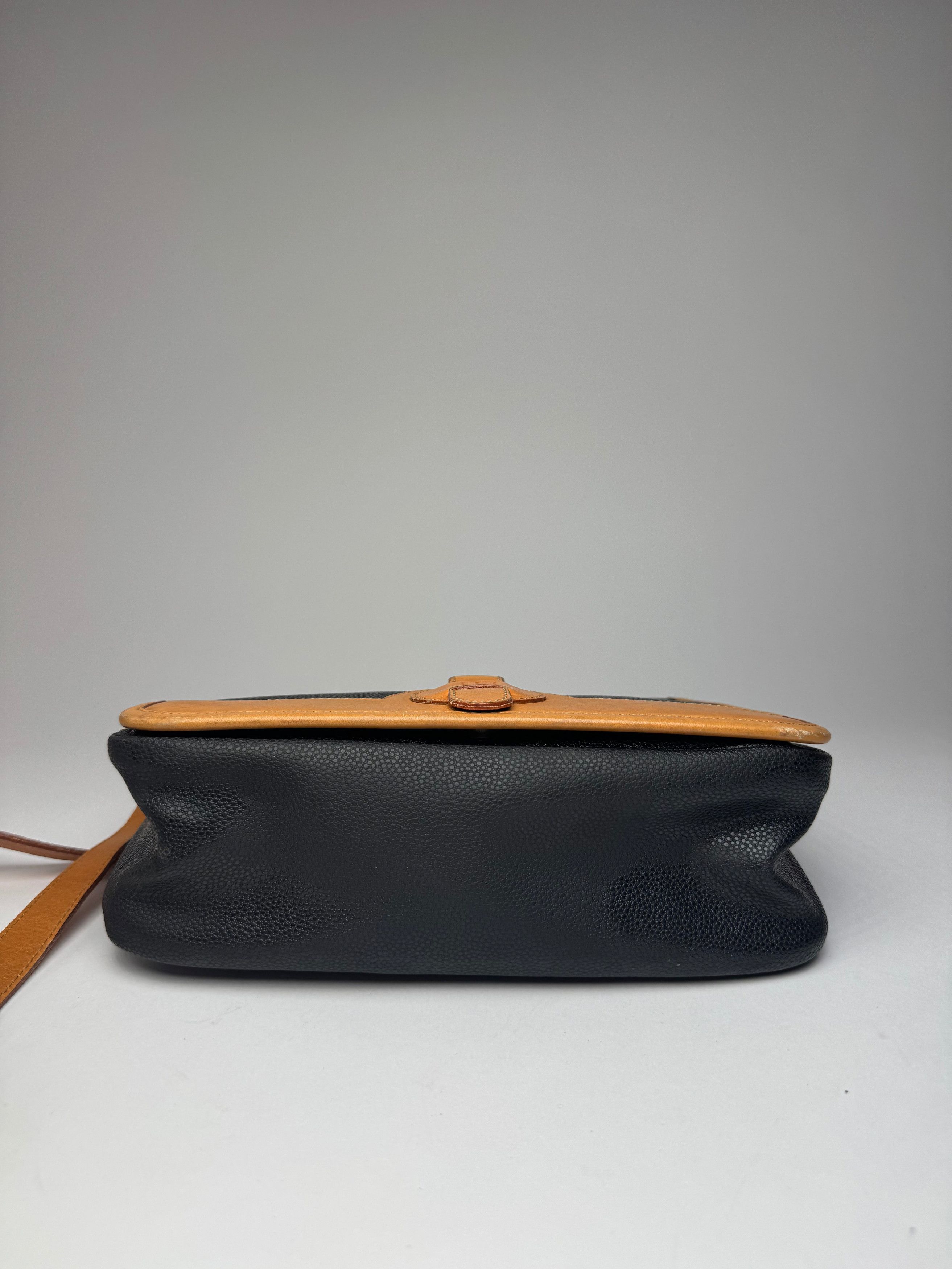Courreges Vintage Leather Shoulder Crossbody bag Black Brown Size ONE SIZE - 13 Thumbnail
