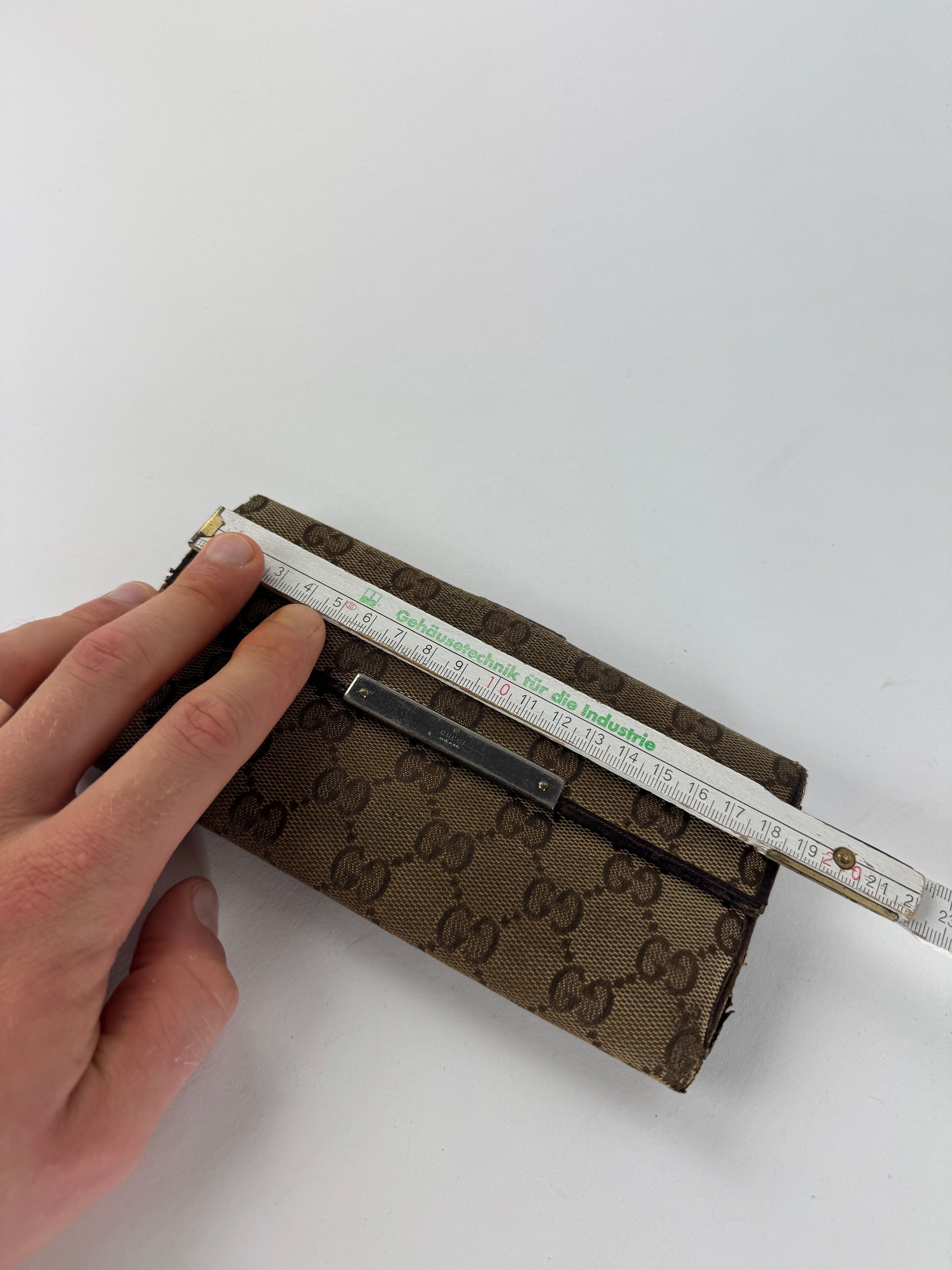 Gucci Vintage Monogram Canvas Leather Wallet Brown Size ONE SIZE - 8 Thumbnail
