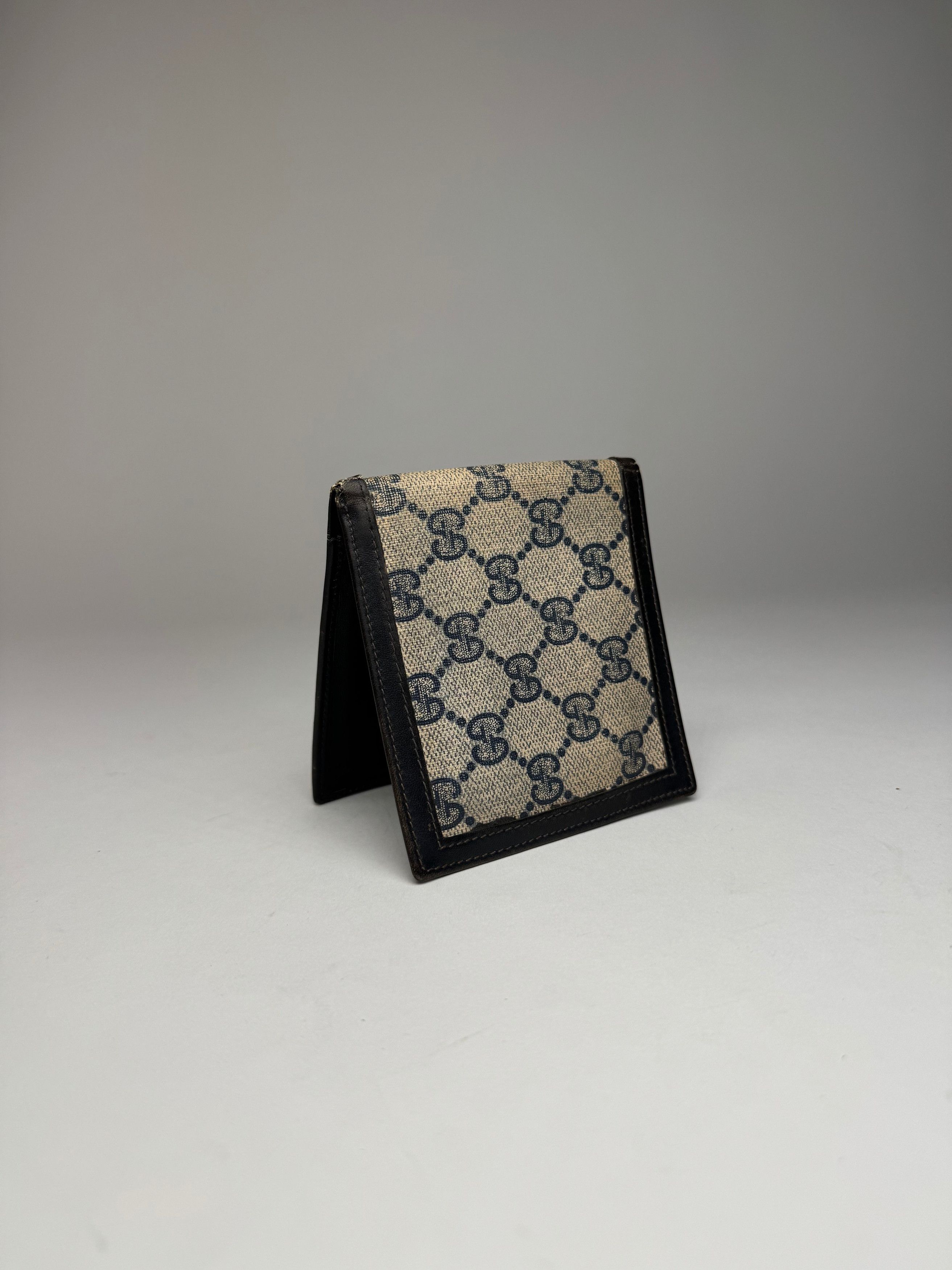 Gucci Vintage Monogram Flapable Ophidia Wallet Grey Navy Size ONE SIZE - 11 Thumbnail