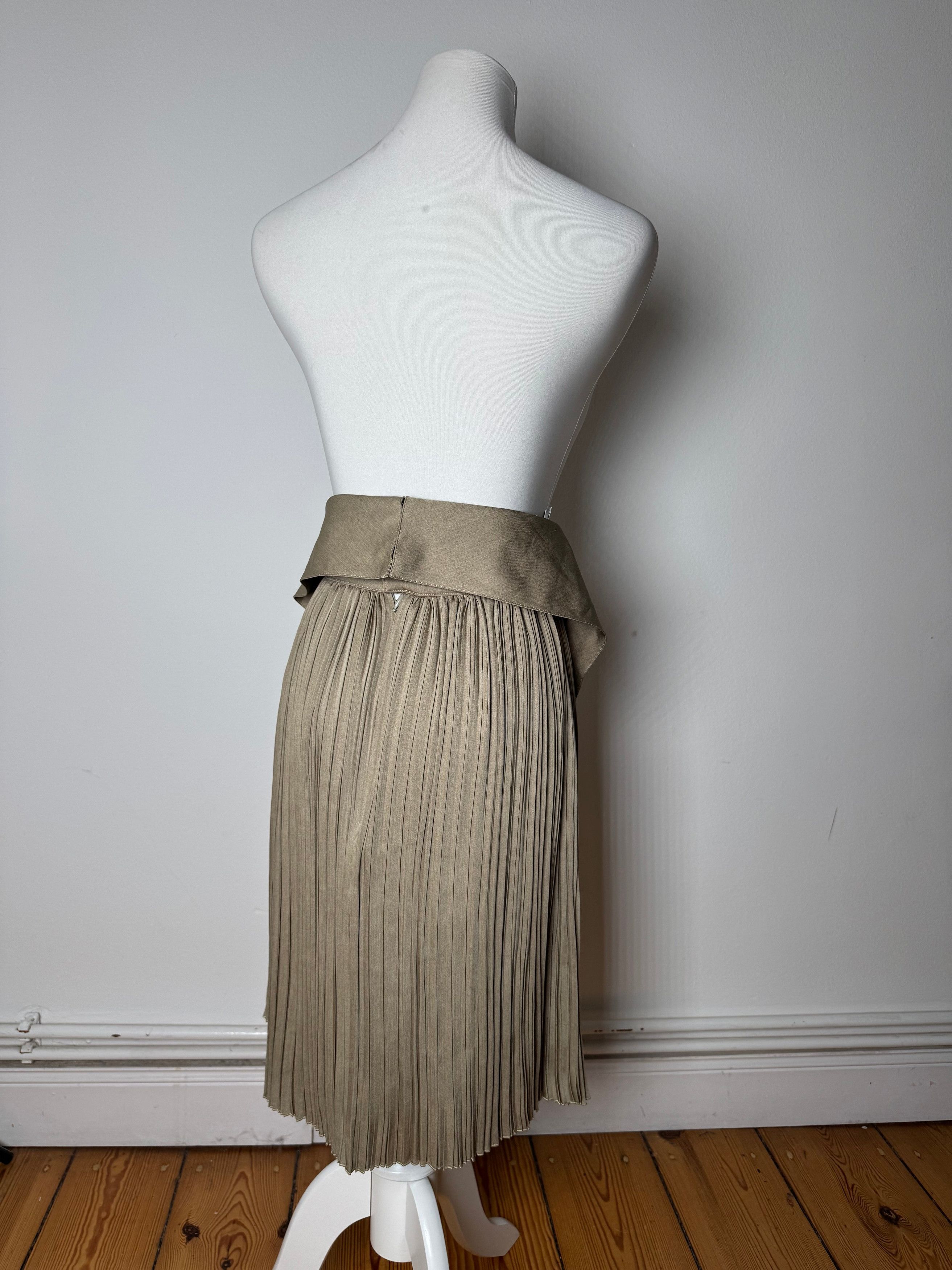 Dior Vintage Plissee Skirt Khaki m Size 30" / US 8 / IT 44 - 3 Thumbnail