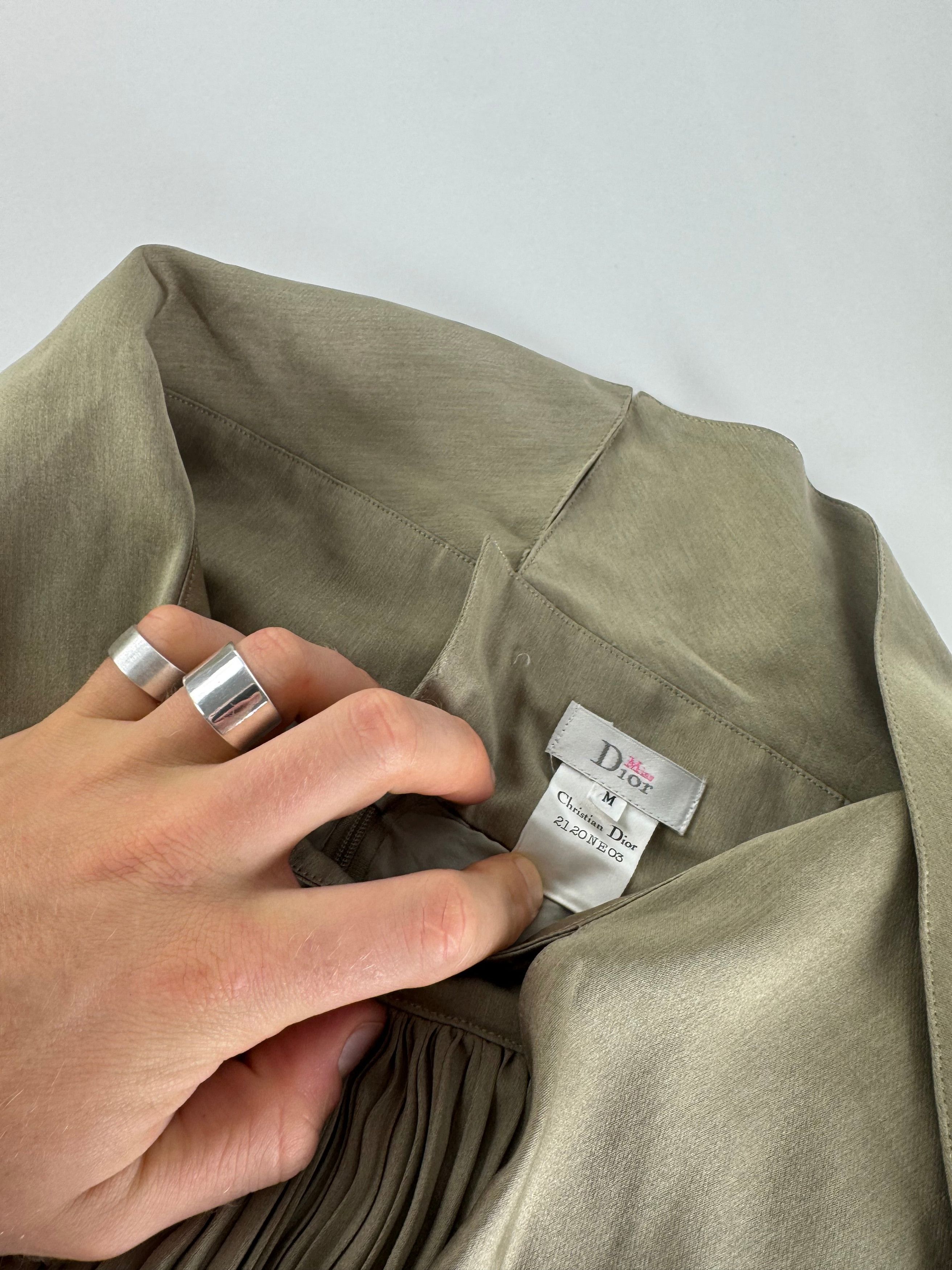 Dior Vintage Plissee Skirt Khaki m Size 30" / US 8 / IT 44 - 11 Thumbnail