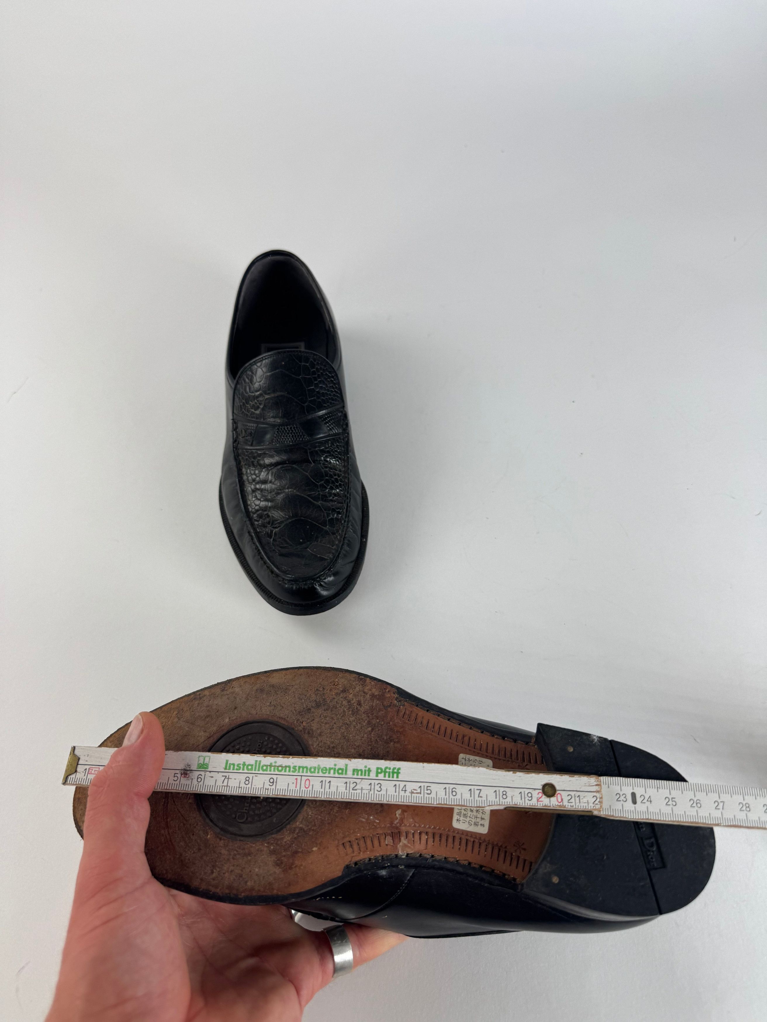 Dior Vintage Leather Loafer Black EU39 Size US 8 / IT 38 - 9 Thumbnail