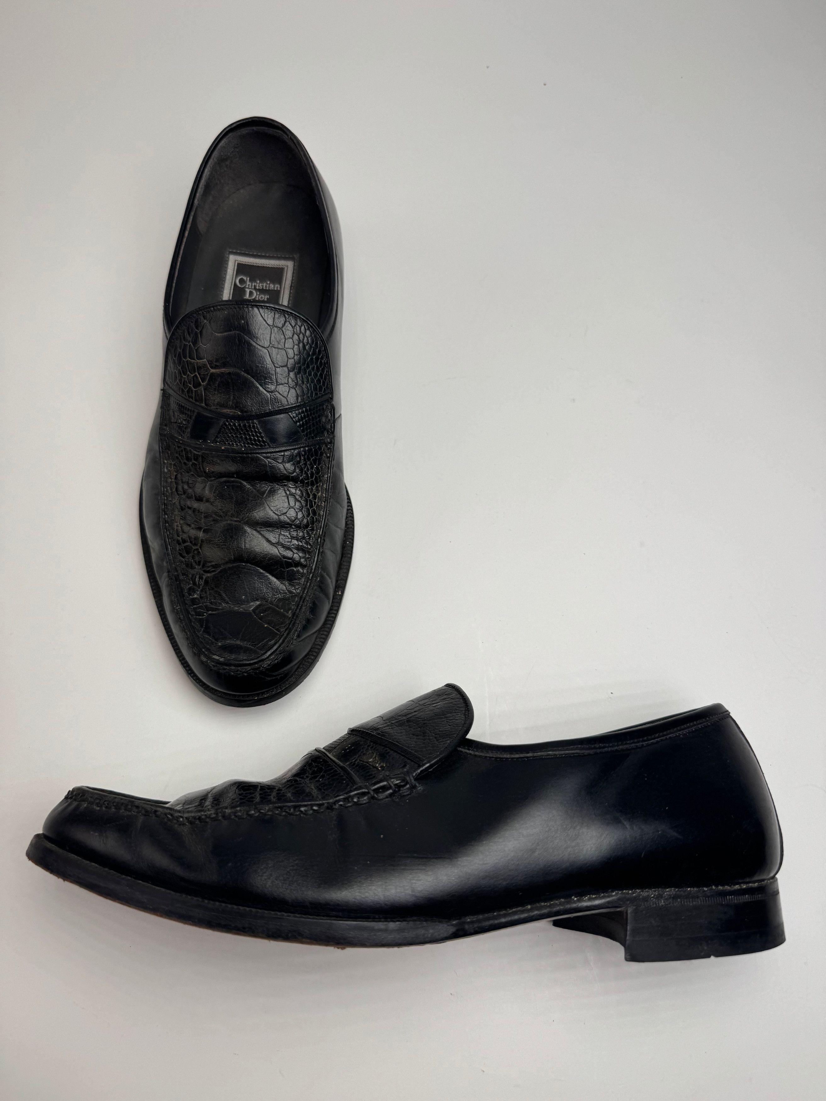 Dior Vintage Leather Loafer Black EU39 Size US 8 / IT 38 - 2 Thumbnail