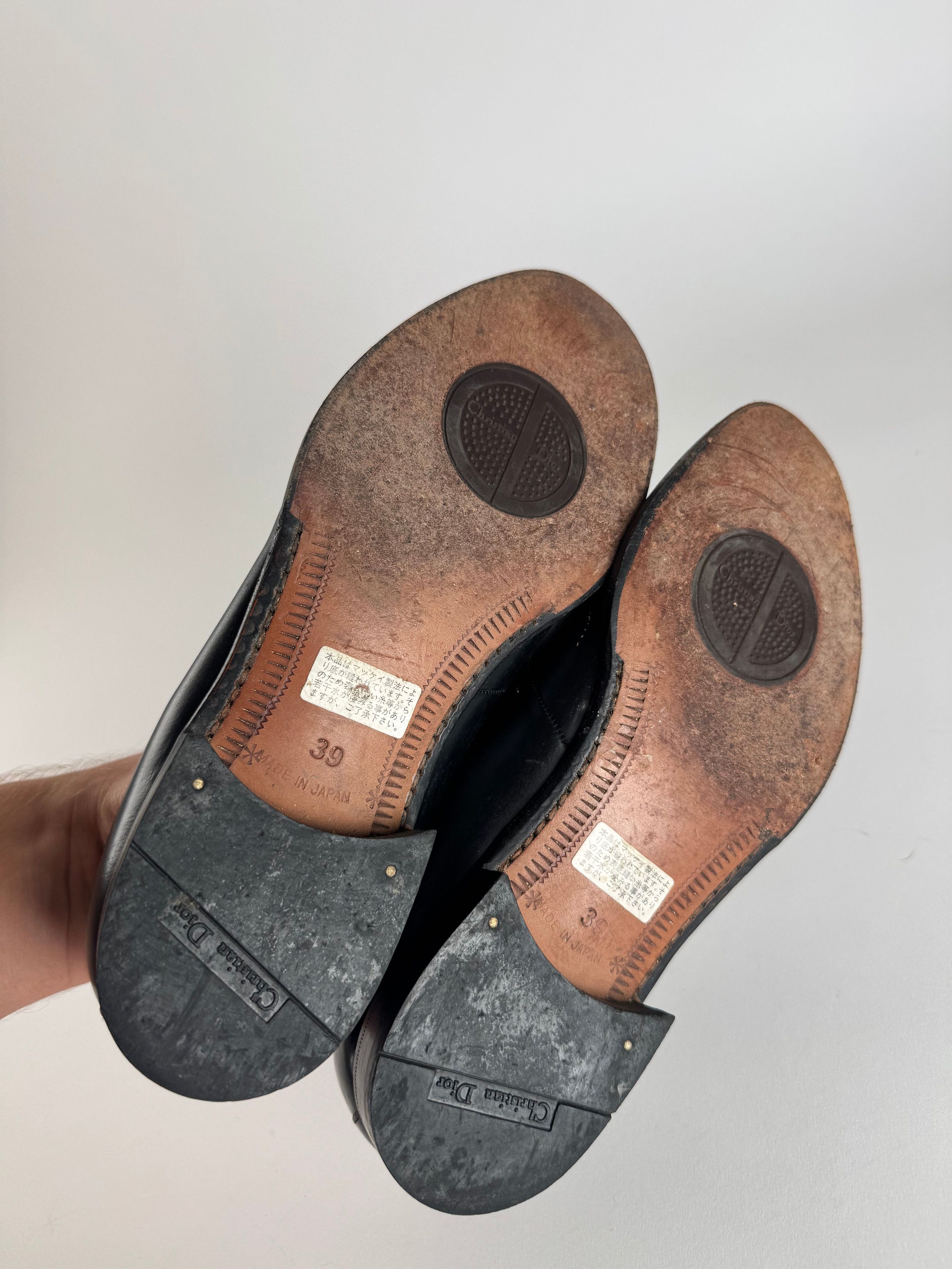 Dior Vintage Leather Loafer Black EU39 Size US 8 / IT 38 - 7 Thumbnail