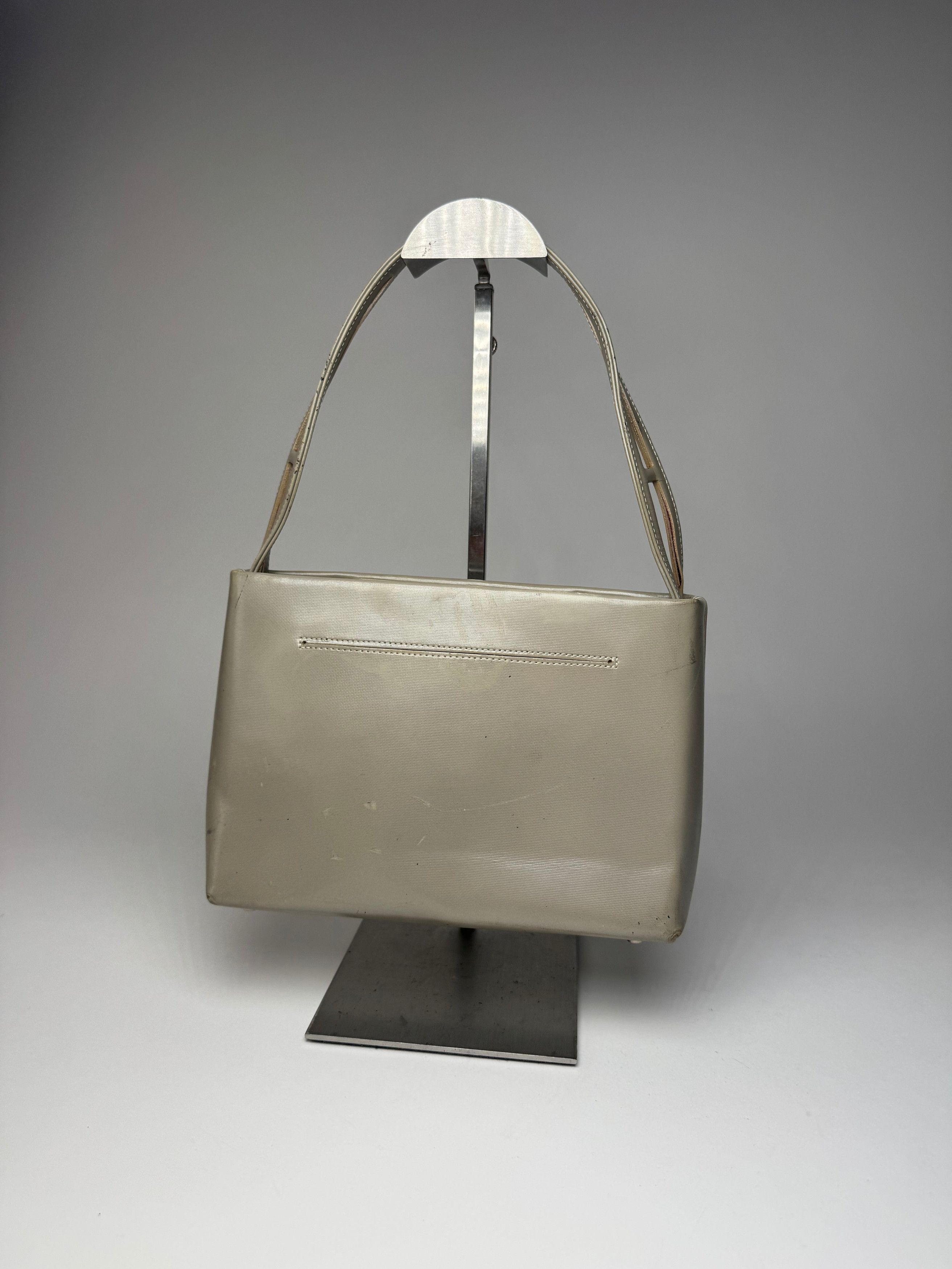 Givenchy Vintage Leather Handbag Grey Size ONE SIZE - 8 Thumbnail