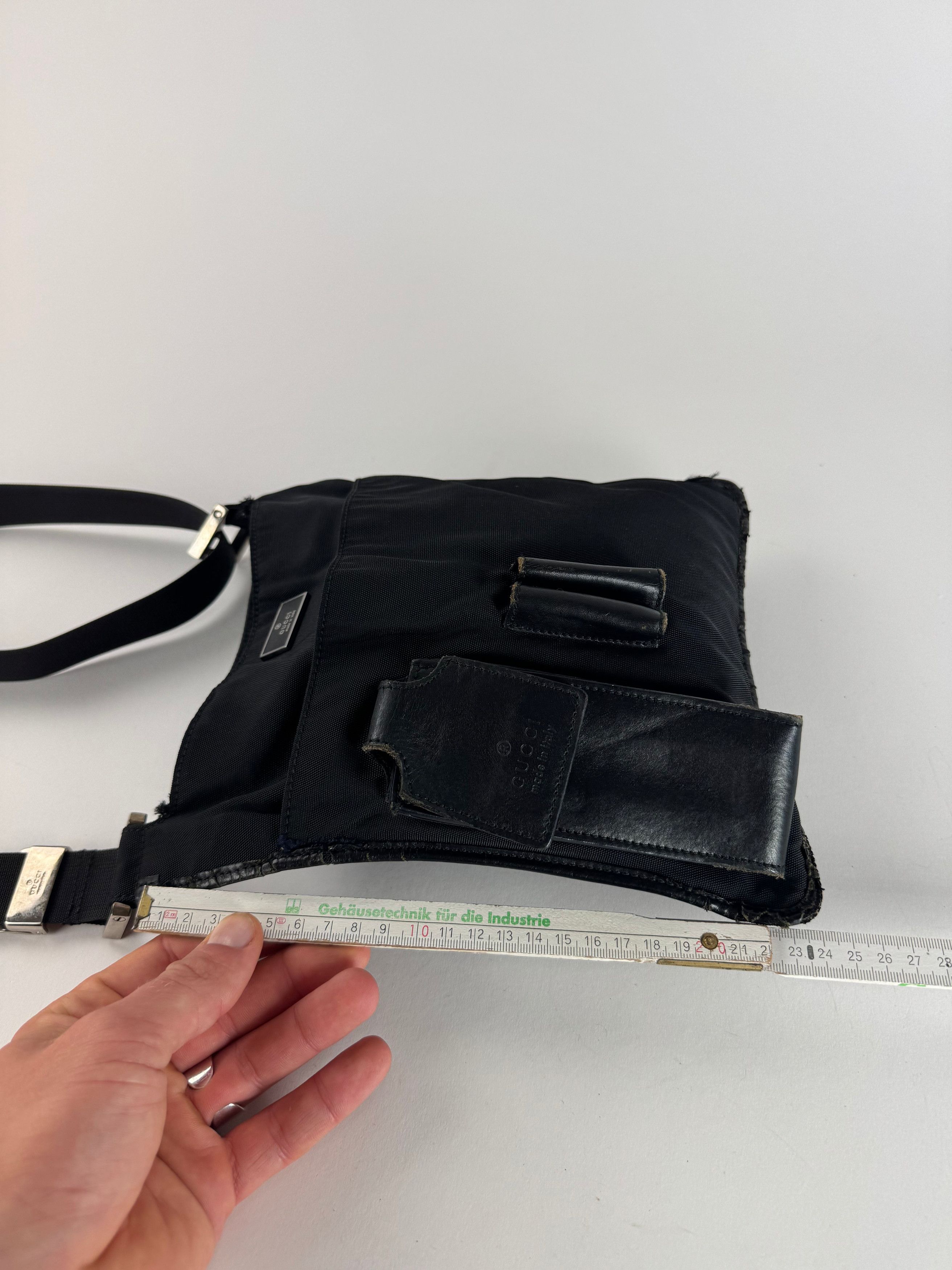 Gucci Vintage Multiway Leather Polyester Bag Black Size ONE SIZE - 12 Thumbnail