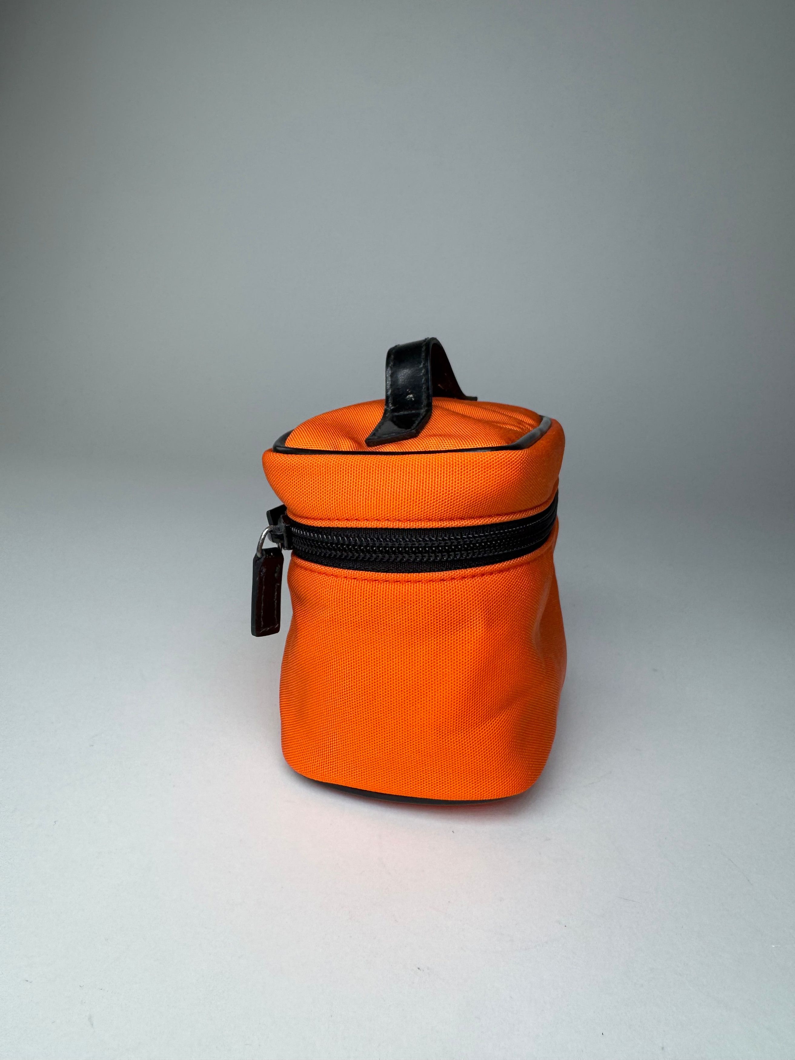 Gucci Vintage Patent Leather Polyester Mini Bag Orange Black Size ONE SIZE - 8 Thumbnail