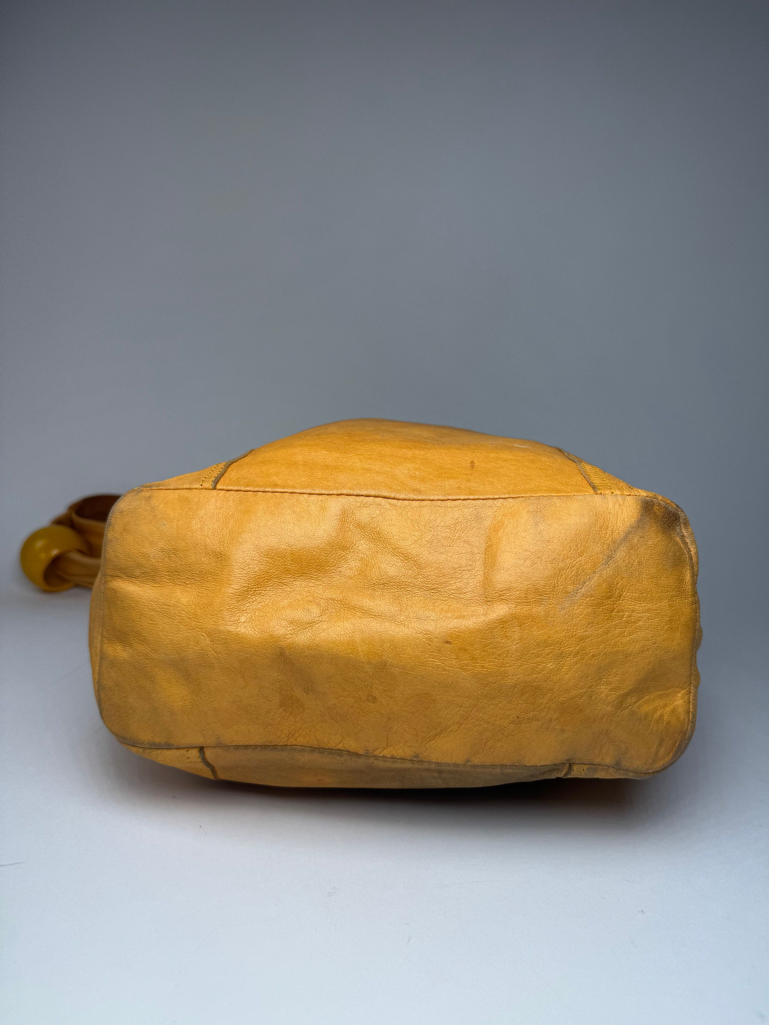 Chloe Vintage Leather Handbag Yellow Size ONE SIZE - 12 Thumbnail
