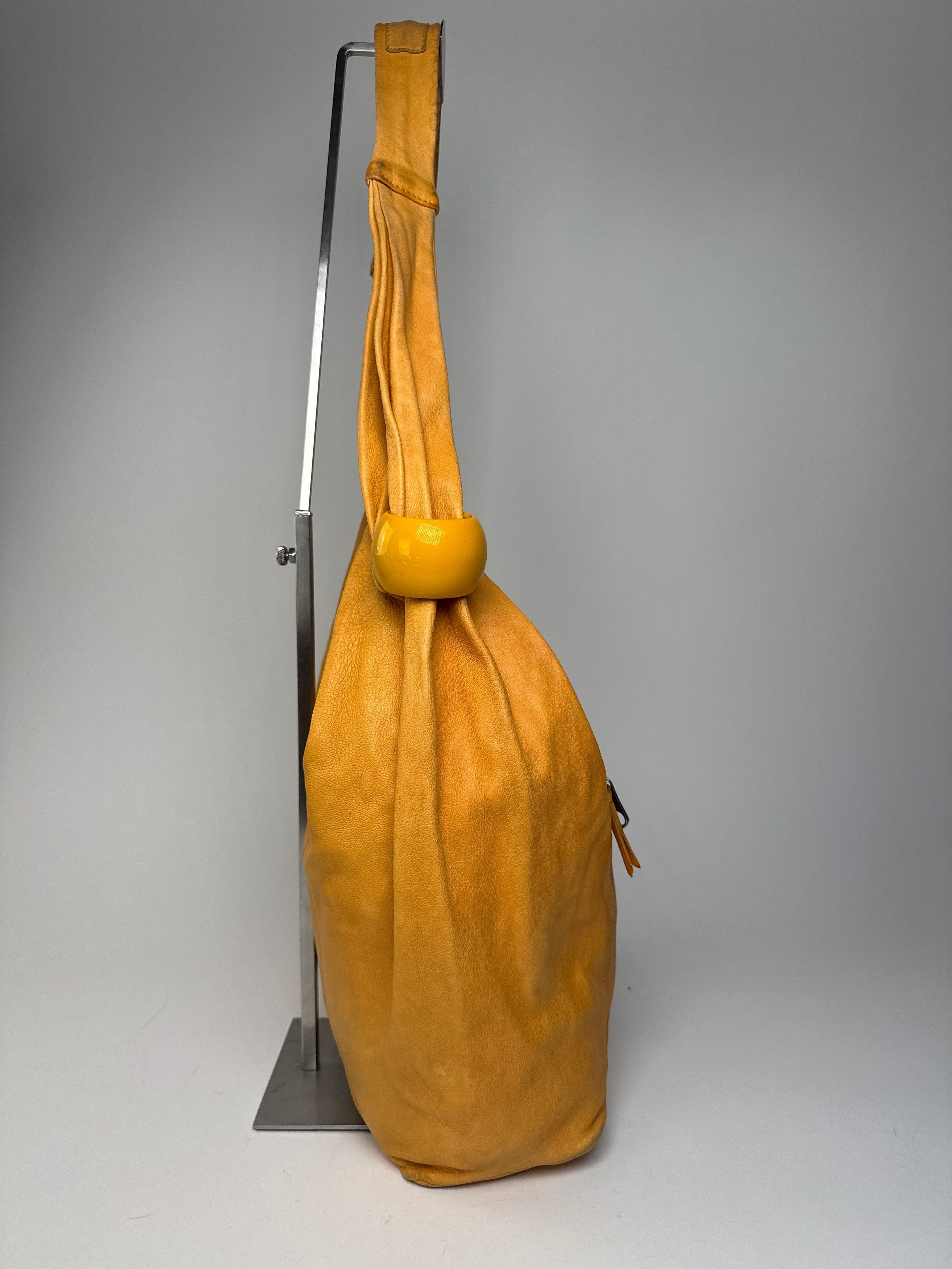 Chloe Vintage Leather Handbag Yellow Size ONE SIZE - 6 Thumbnail