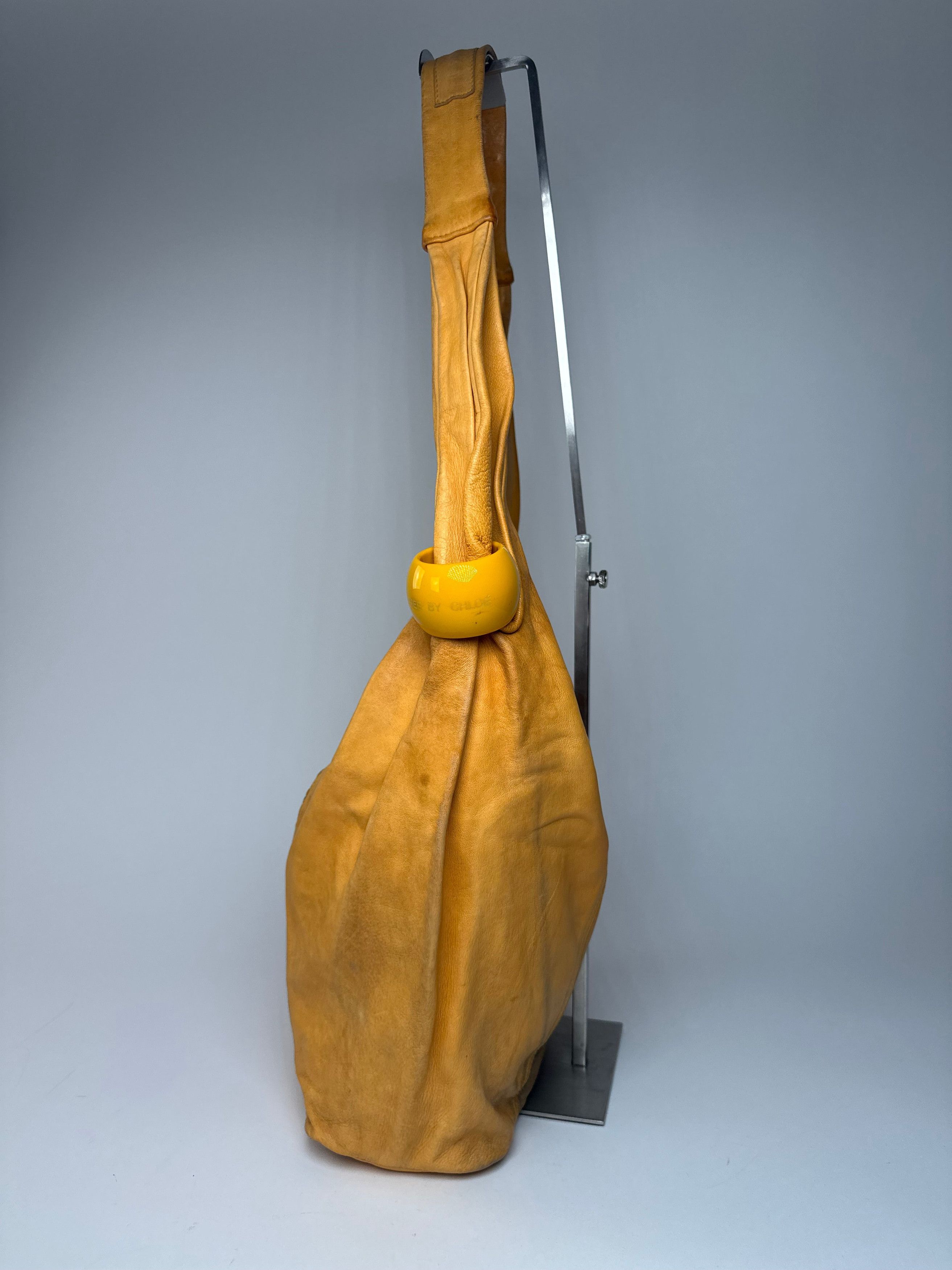 Chloe Vintage Leather Handbag Yellow Size ONE SIZE - 9 Thumbnail