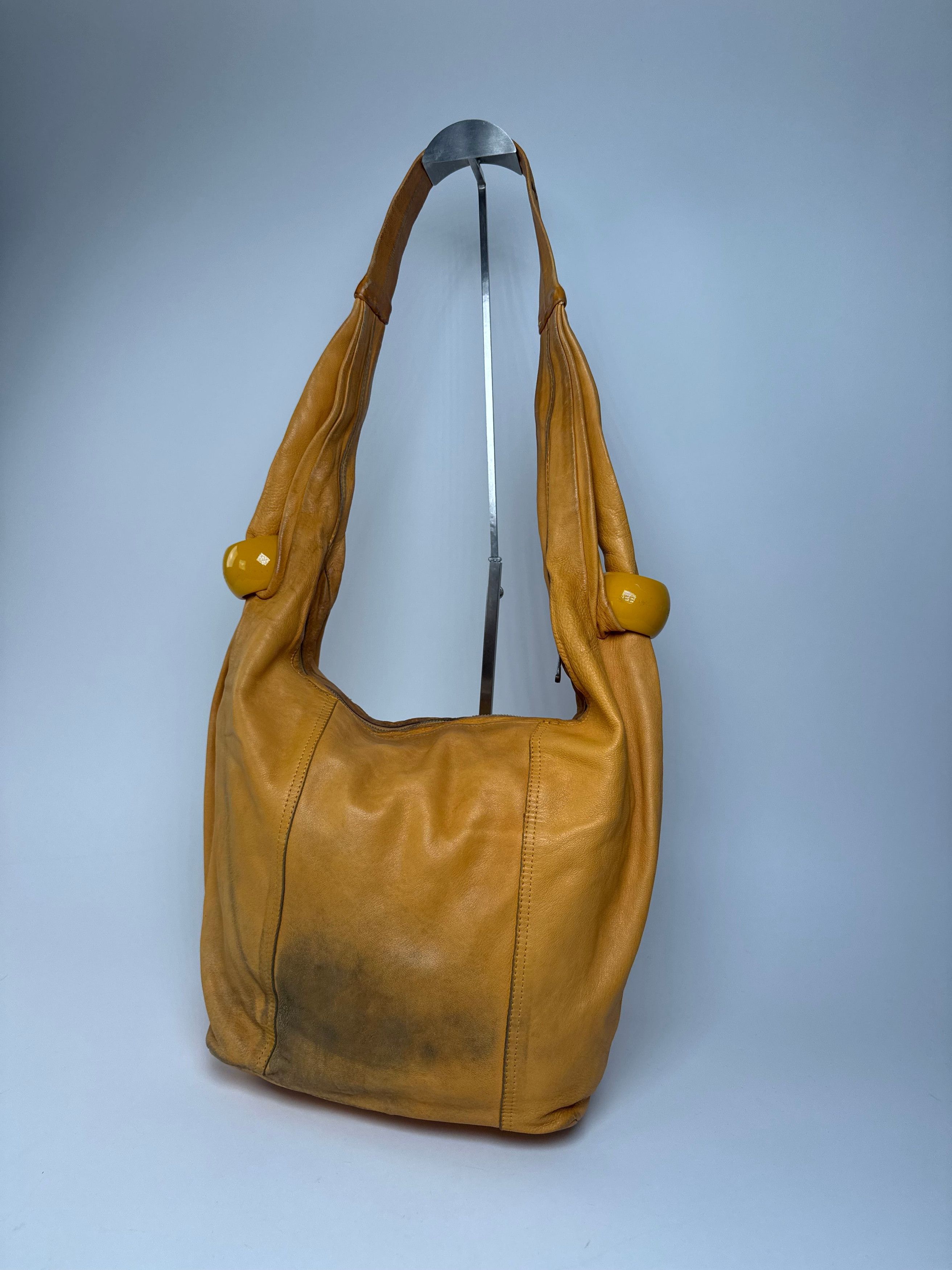 Chloe Vintage Leather Handbag Yellow Size ONE SIZE - 2 Thumbnail