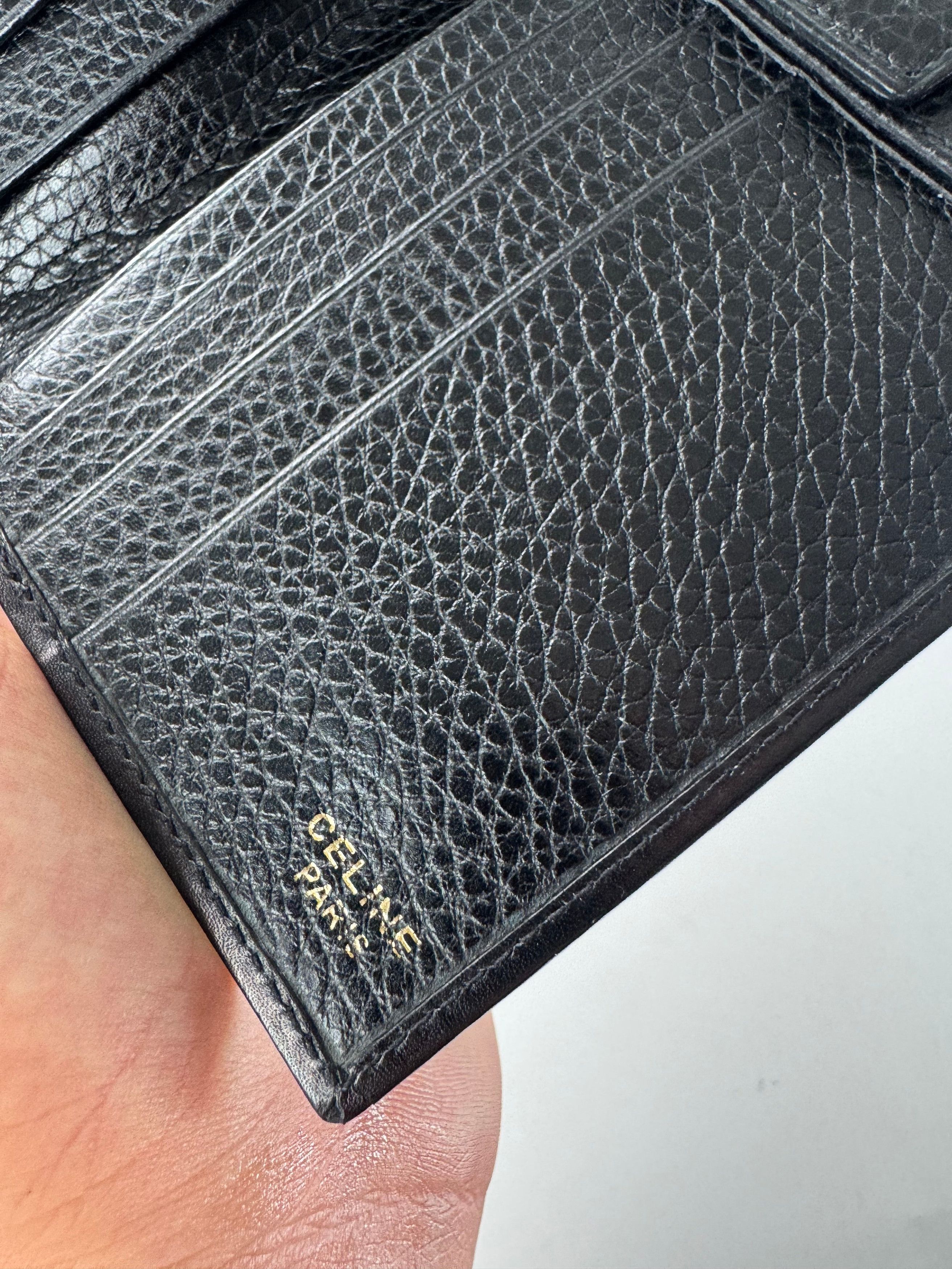 Celine Vintage Paris Snake Emblossed Leather Card Holder ID Holder Size ONE SIZE - 5 Thumbnail