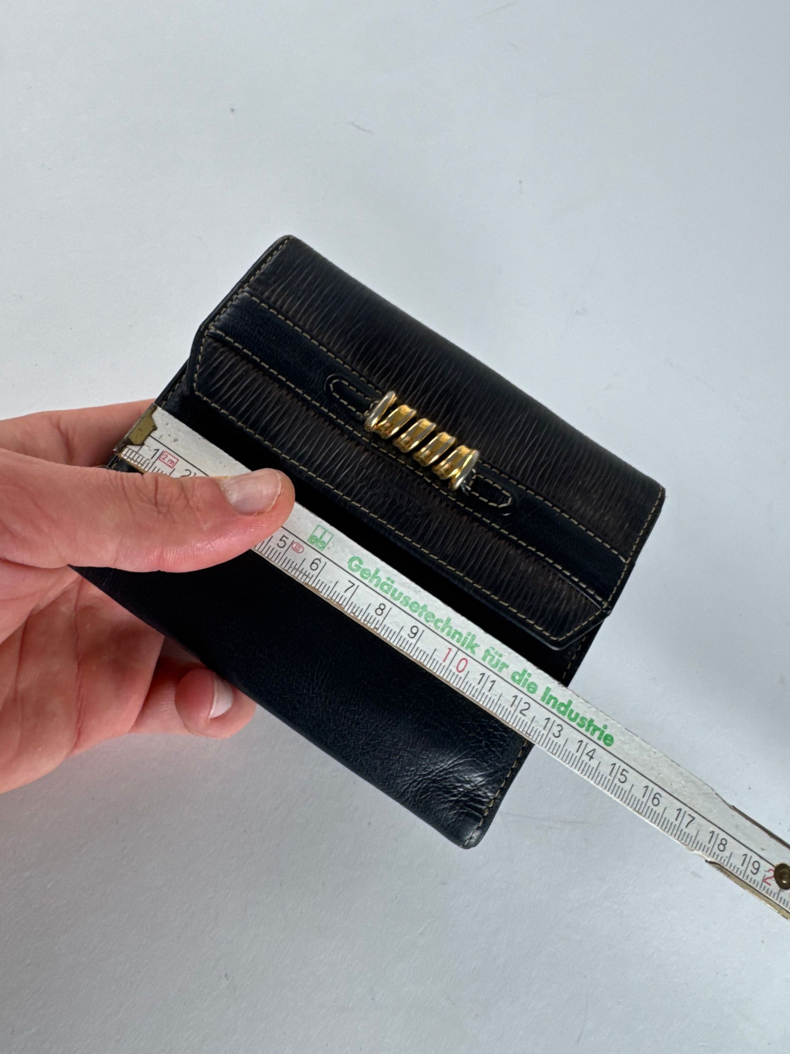 Loewe Vintage Madrid Leather Wallet Black Brown Size ONE SIZE - 8 Thumbnail