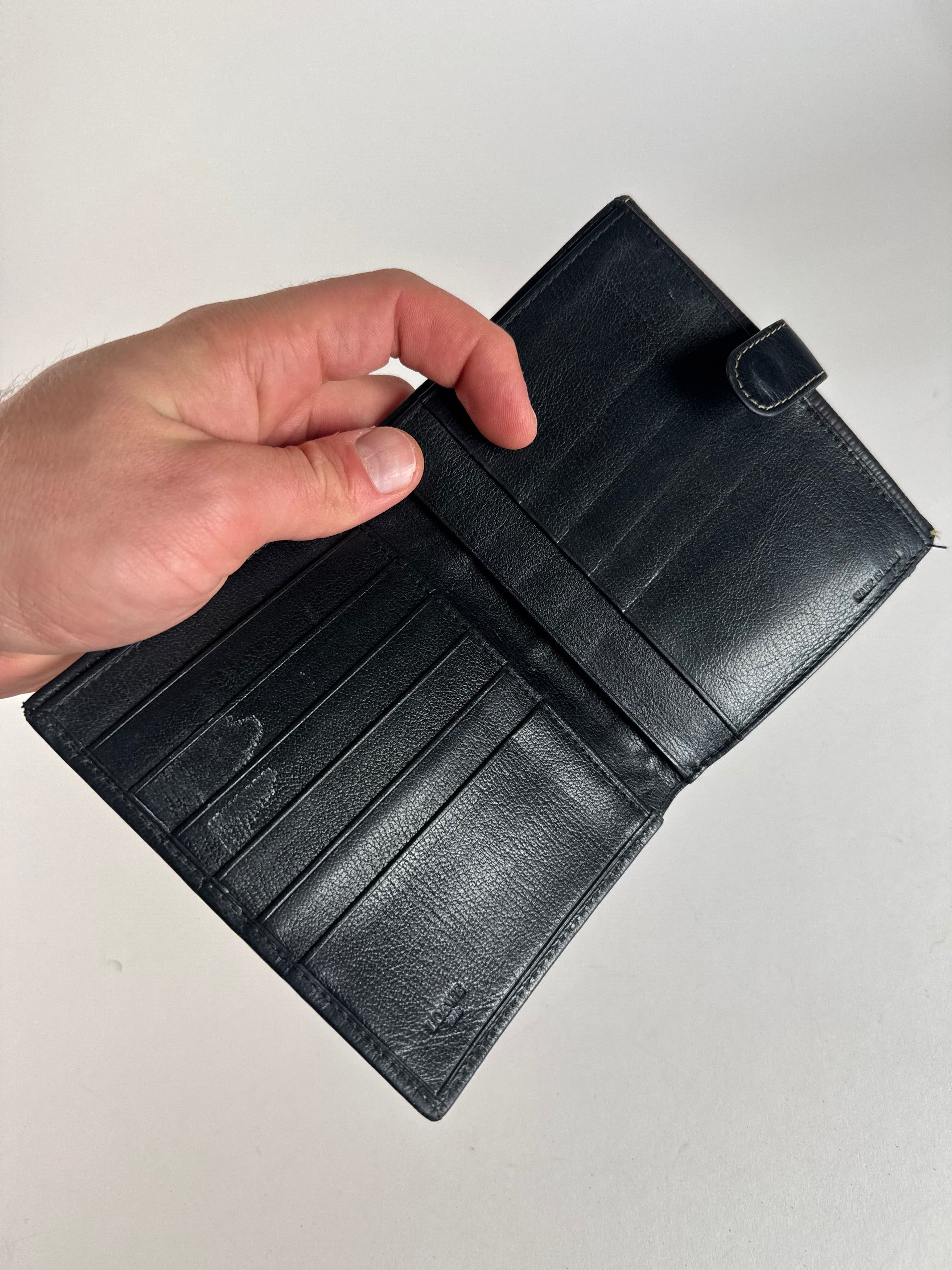 Loewe Vintage Madrid Leather Wallet Black Brown Size ONE SIZE - 3 Thumbnail