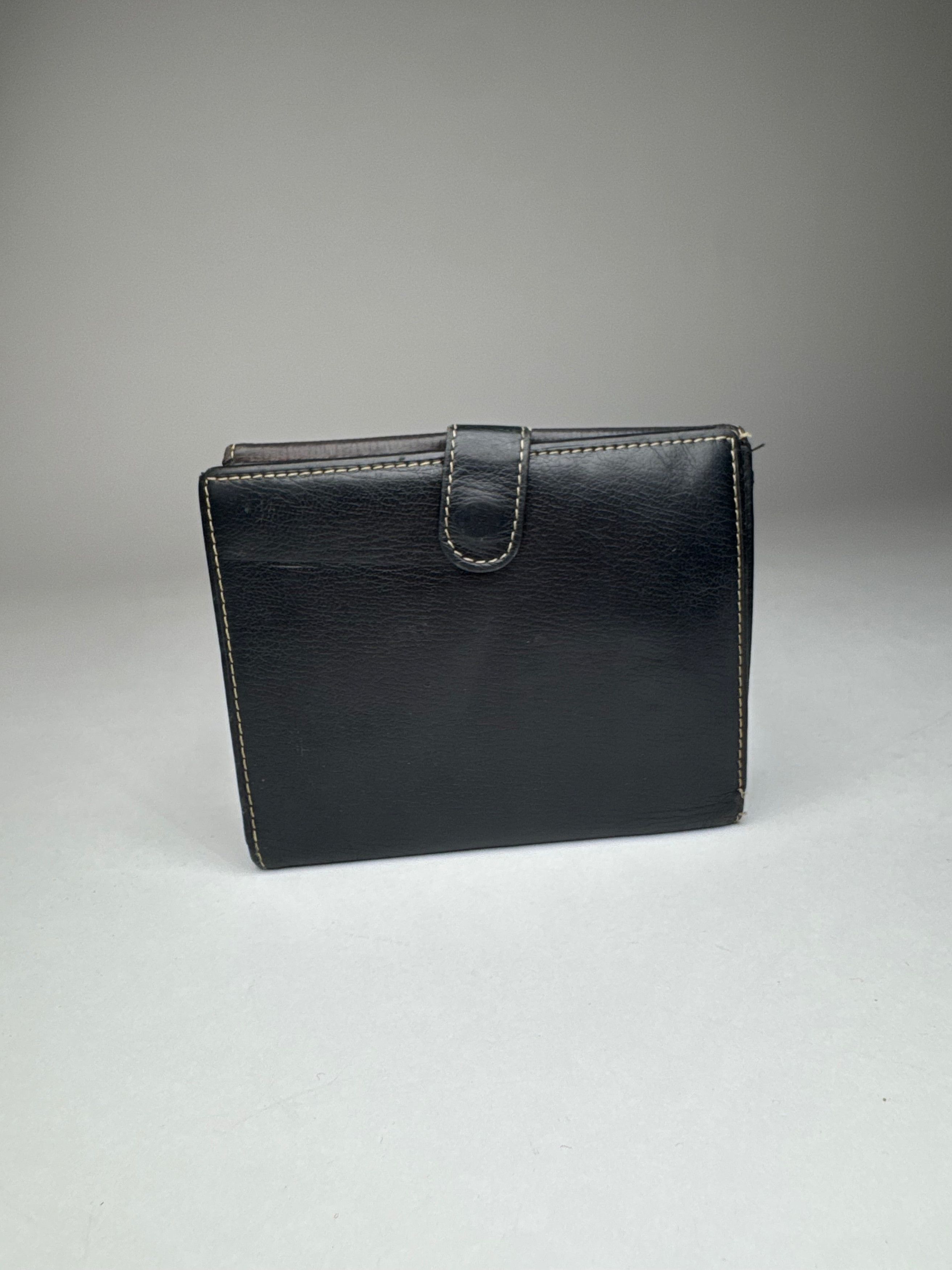 Loewe Vintage Madrid Leather Wallet Black Brown Size ONE SIZE - 2 Thumbnail