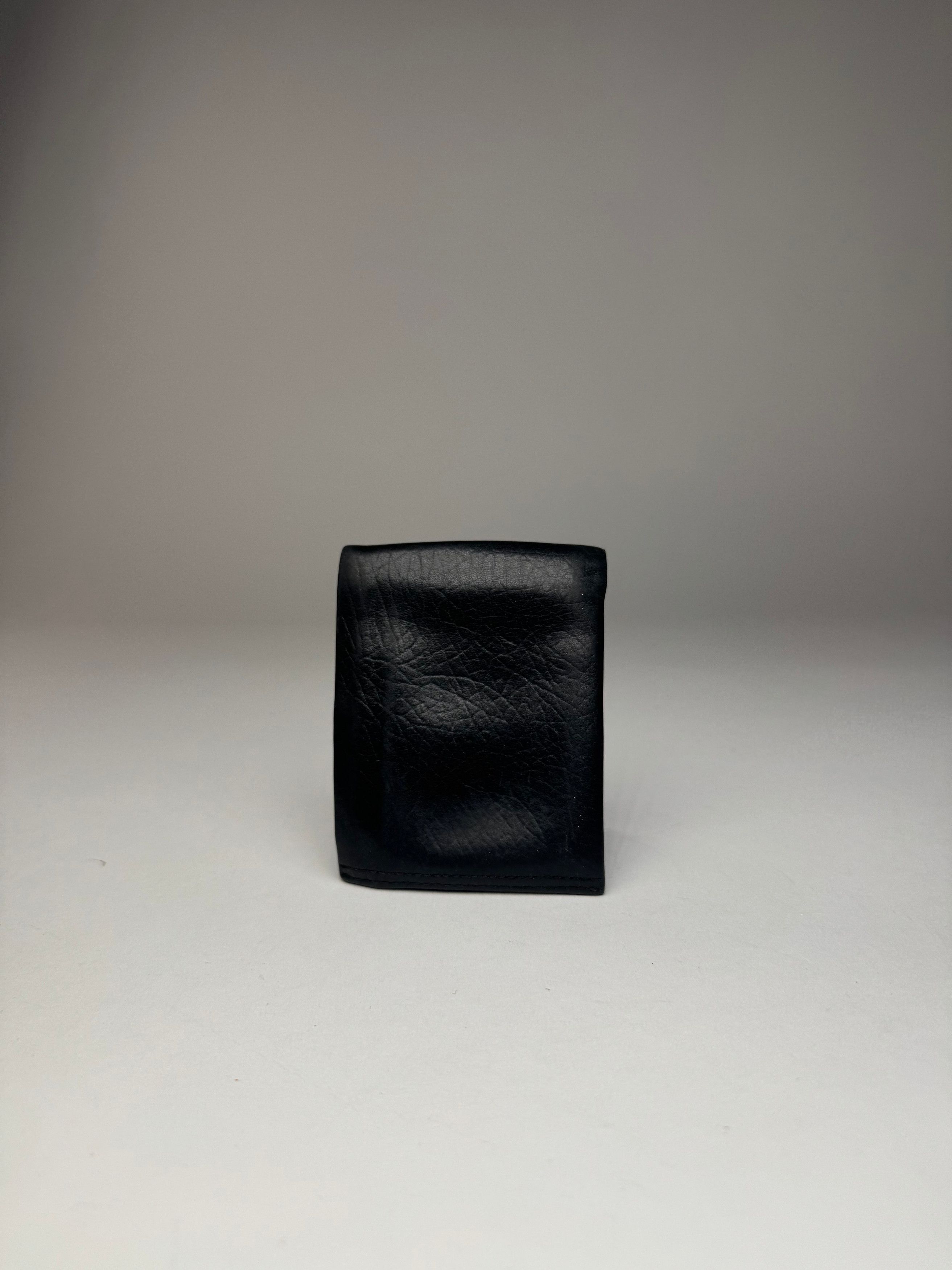 Givenchy Vintage Flapable Leather Logo Wallet Black Size ONE SIZE - 11 Thumbnail