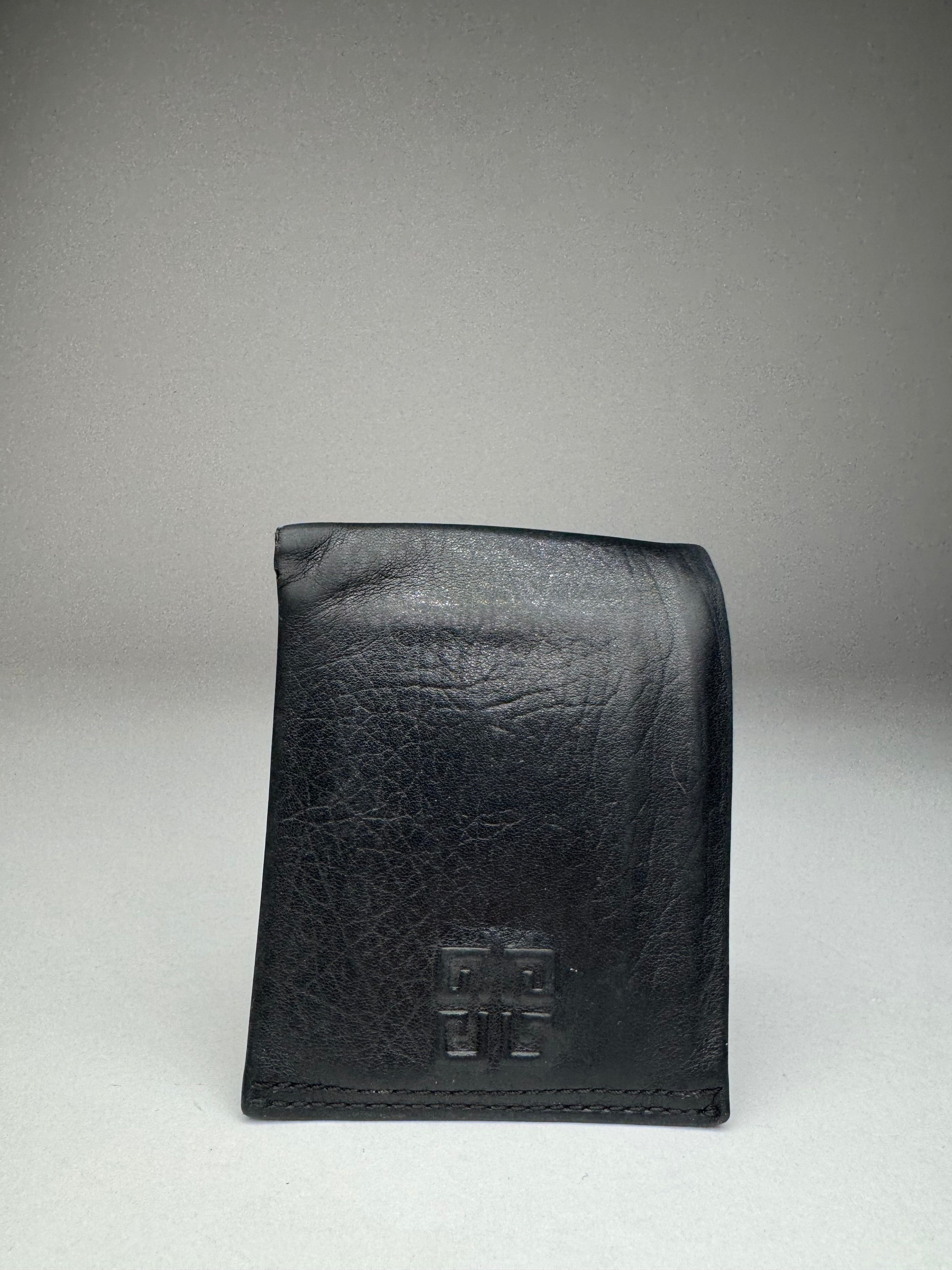 Givenchy Vintage Flapable Leather Logo Wallet Black Size ONE SIZE - 6 Thumbnail