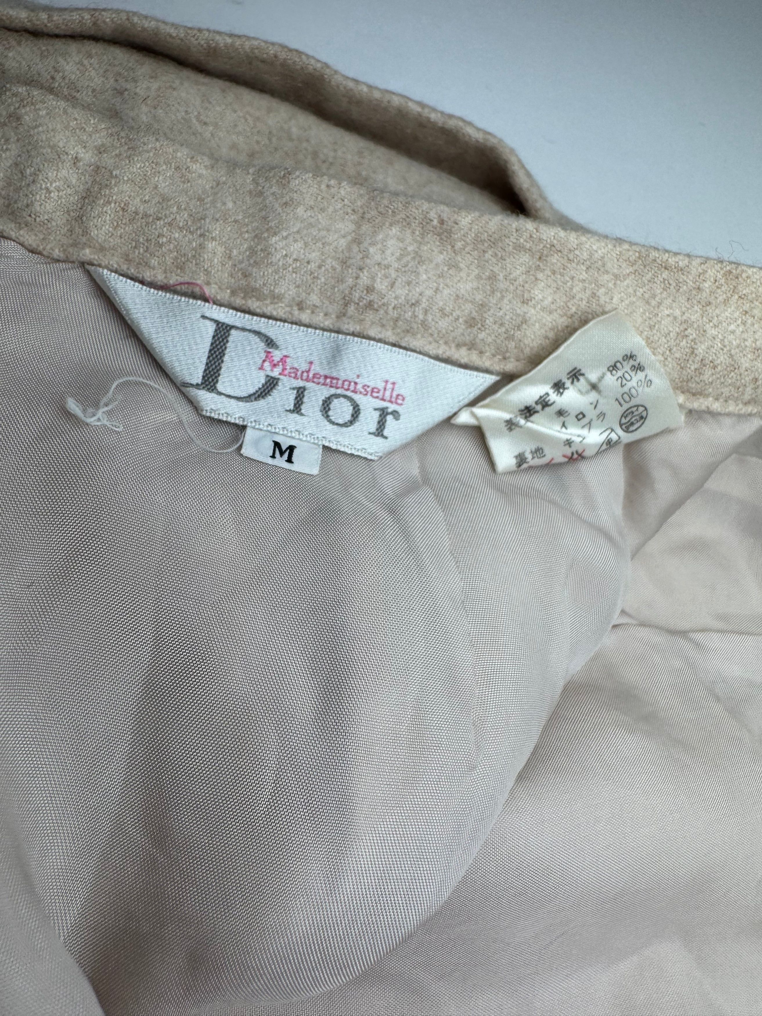 Dior Vintage Wool Skirt Beige M Size 30" / US 8 / IT 44 - 12 Thumbnail