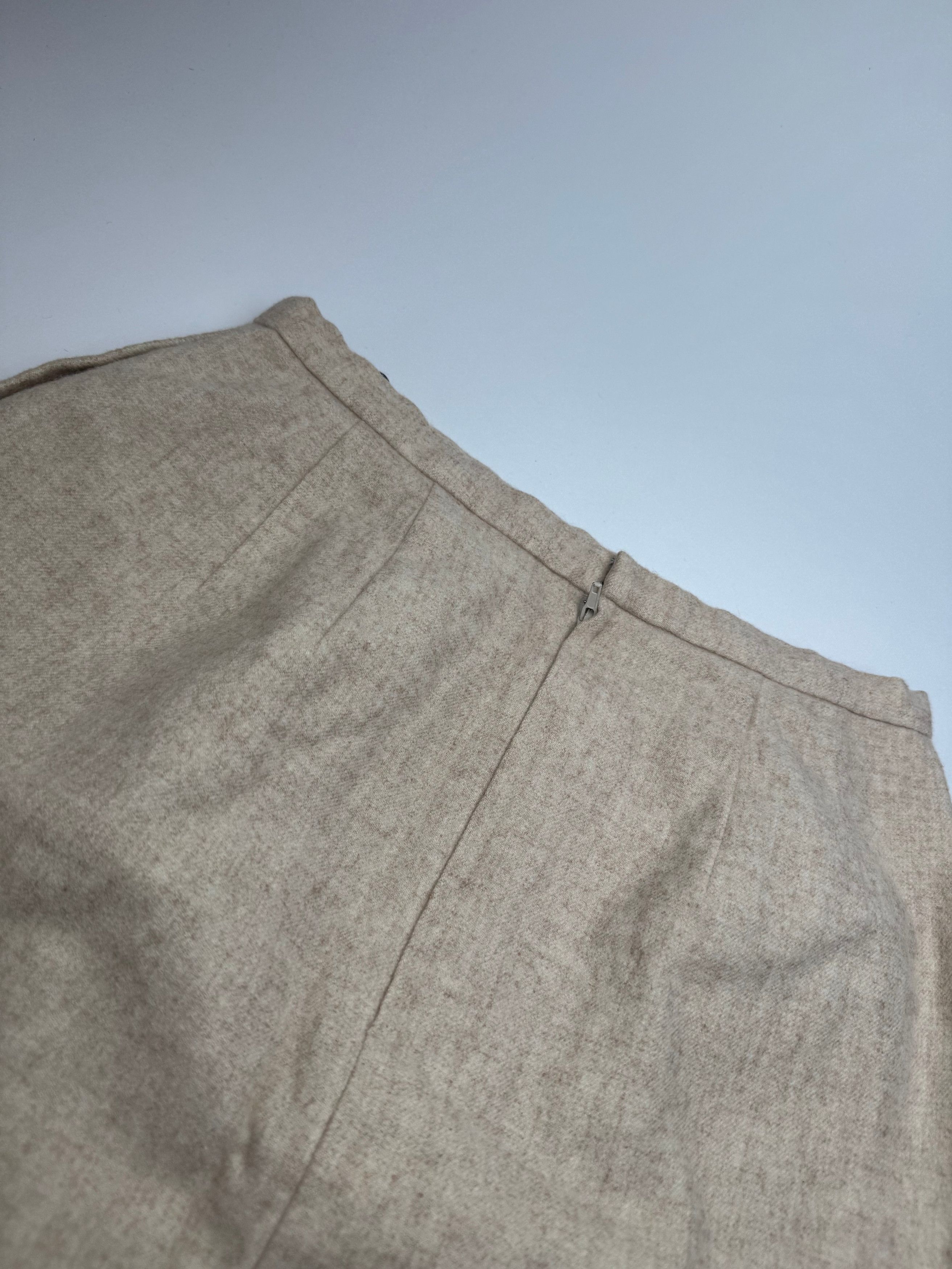 Dior Vintage Wool Skirt Beige M Size 30" / US 8 / IT 44 - 10 Thumbnail