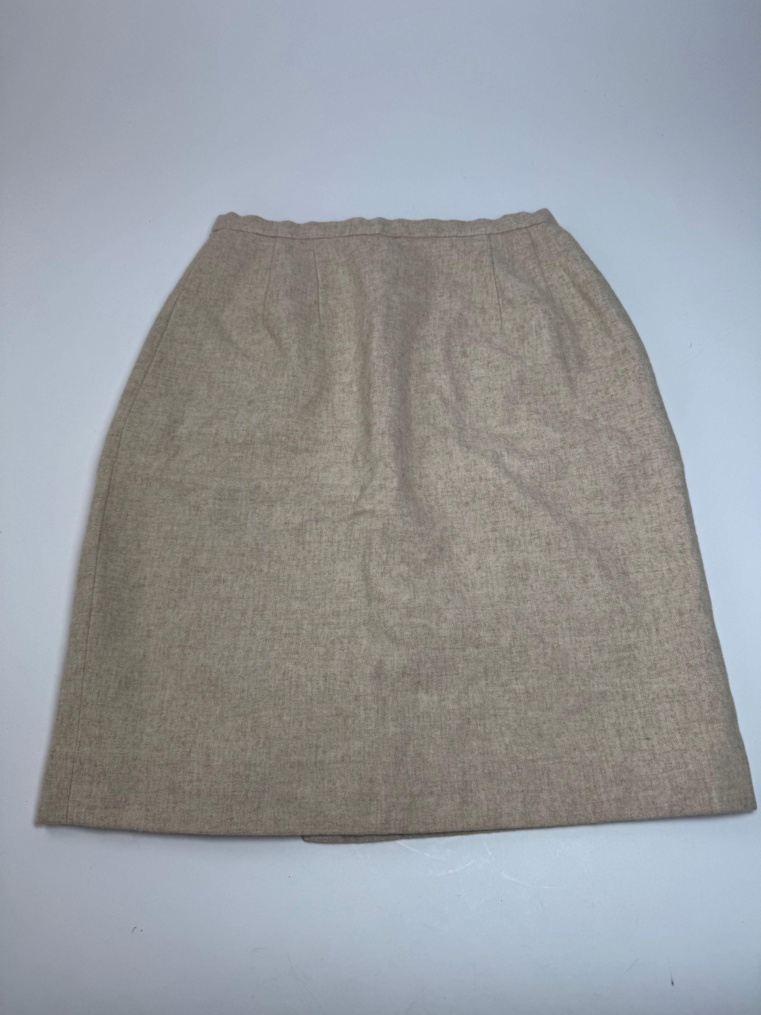 Dior Vintage Wool Skirt Beige M Size 30" / US 8 / IT 44 - 4 Thumbnail