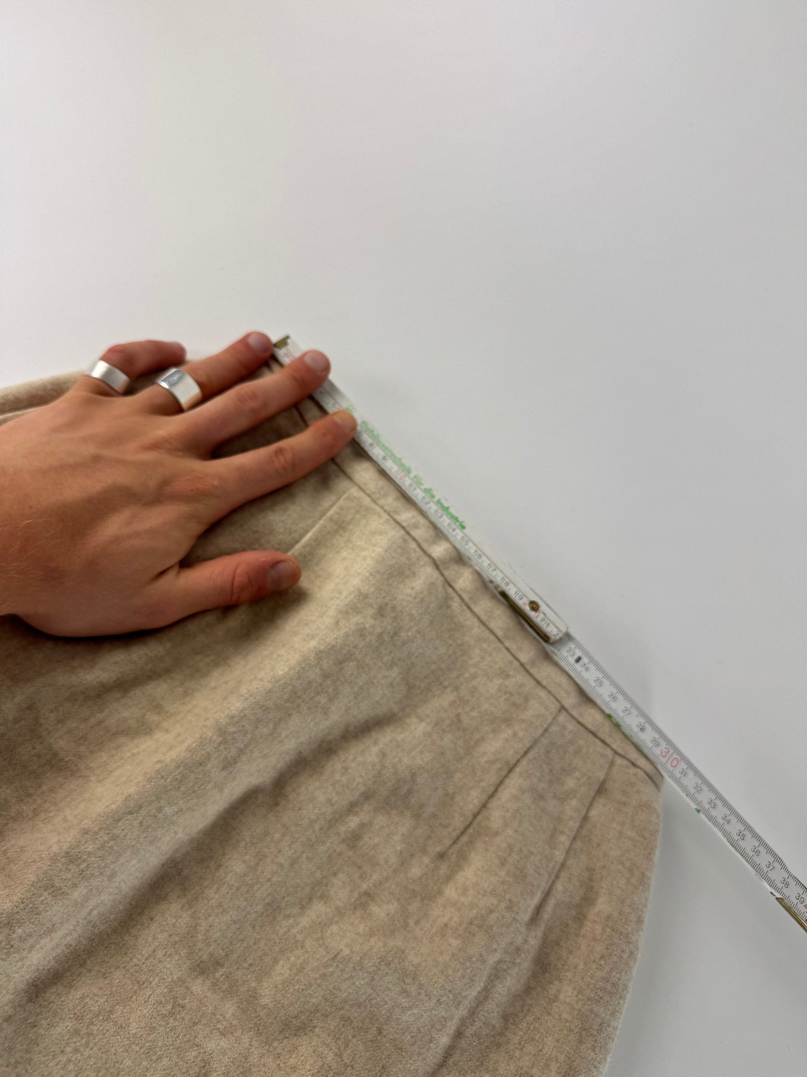 Dior Vintage Wool Skirt Beige M Size 30" / US 8 / IT 44 - 6 Thumbnail