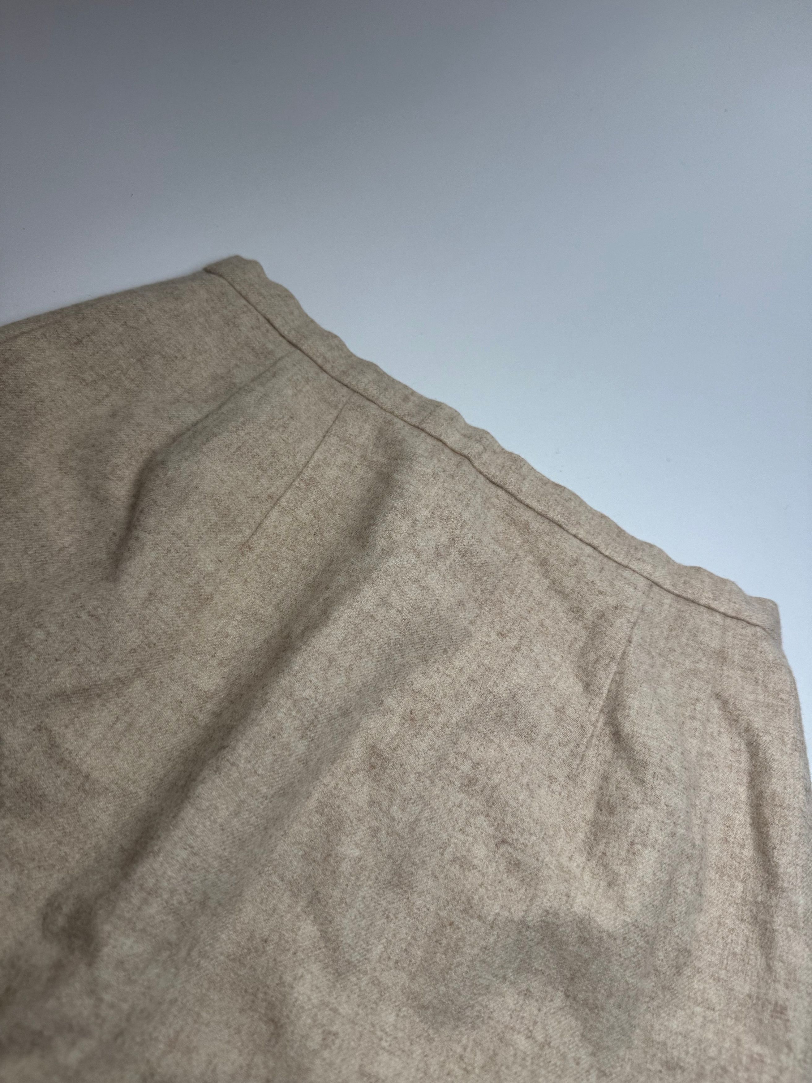 Dior Vintage Wool Skirt Beige M Size 30" / US 8 / IT 44 - 5 Thumbnail