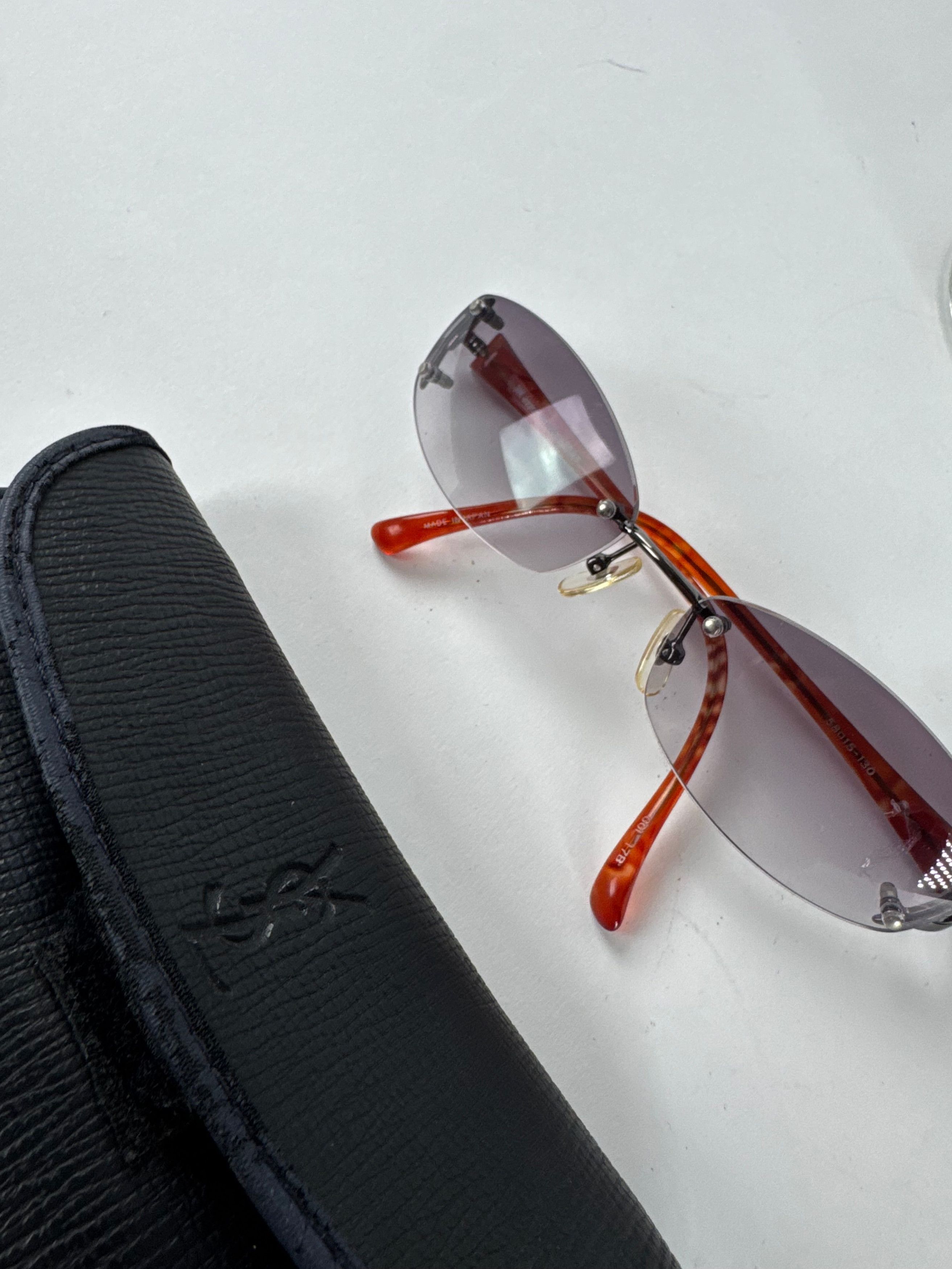 Issey Miyake Vintage Sunglasses Grey Orange Size ONE SIZE - 11 Thumbnail