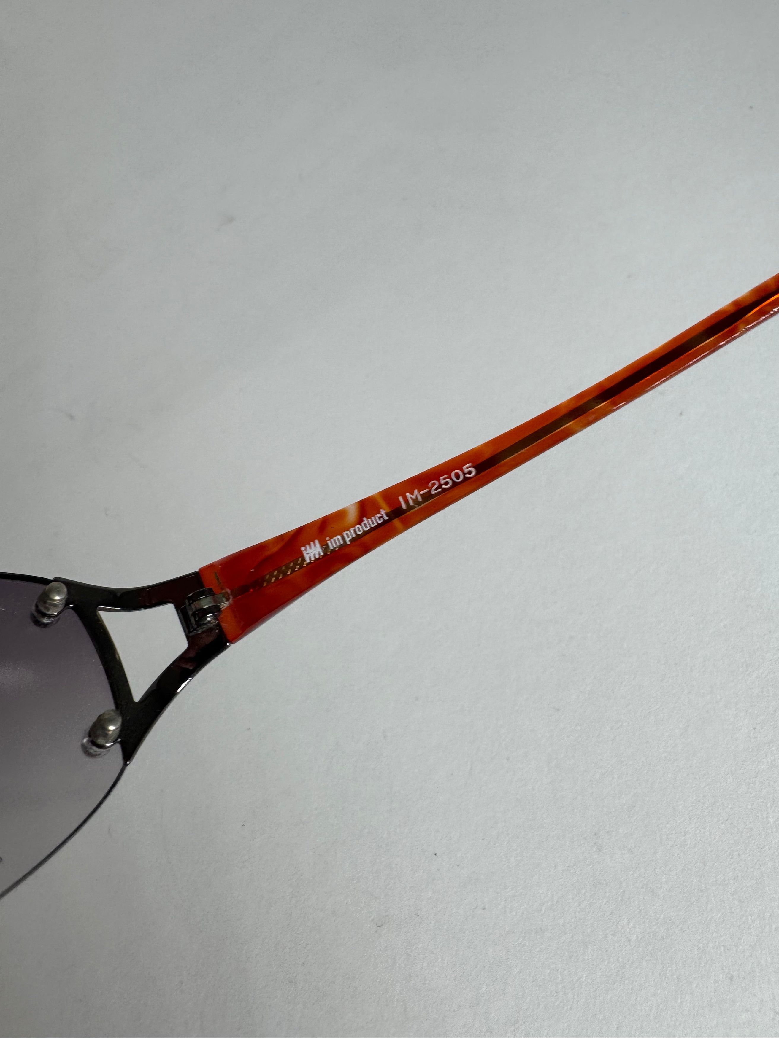 Issey Miyake Vintage Sunglasses Grey Orange Size ONE SIZE - 4 Thumbnail