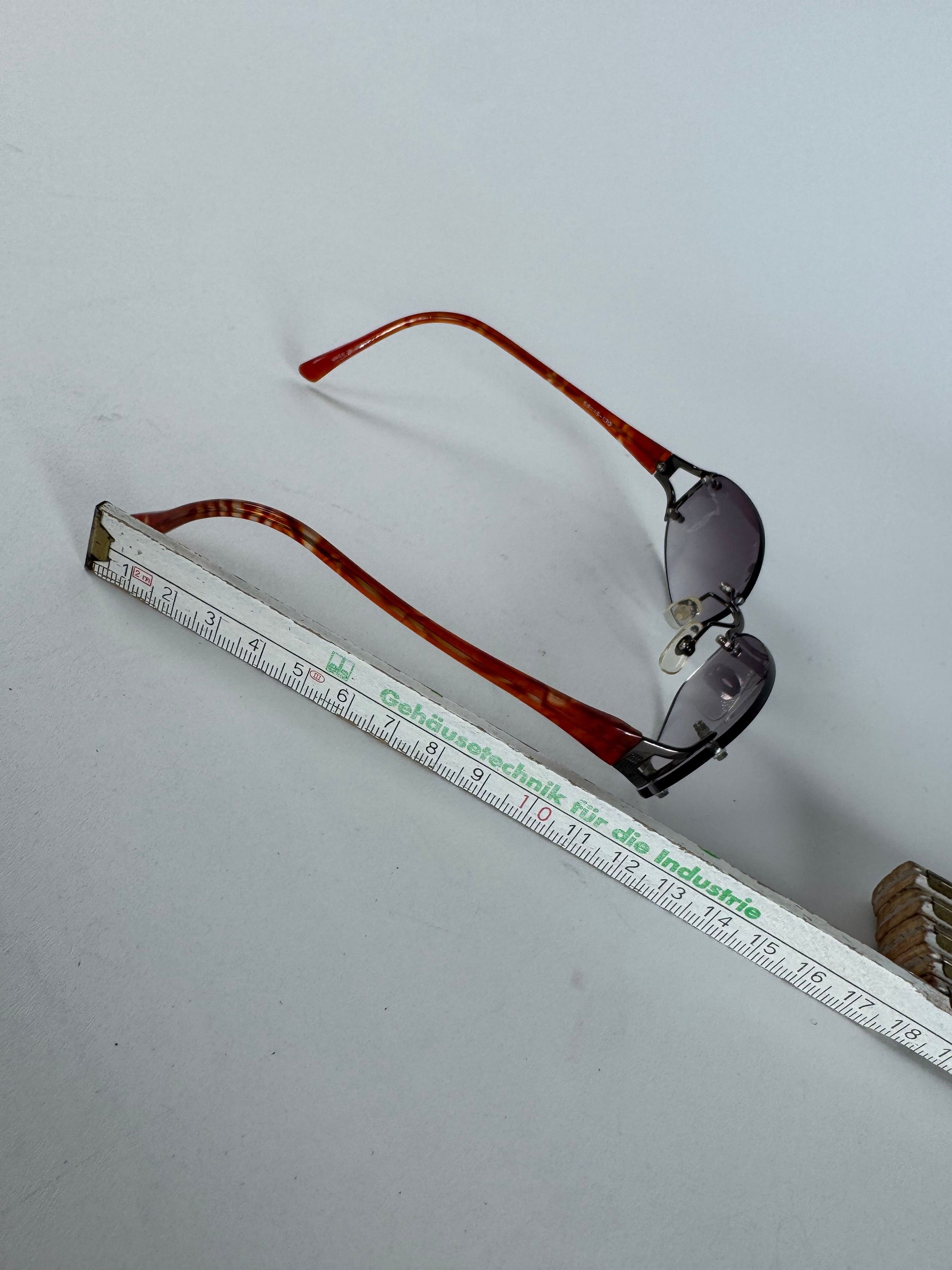 Issey Miyake Vintage Sunglasses Grey Orange Size ONE SIZE - 8 Thumbnail