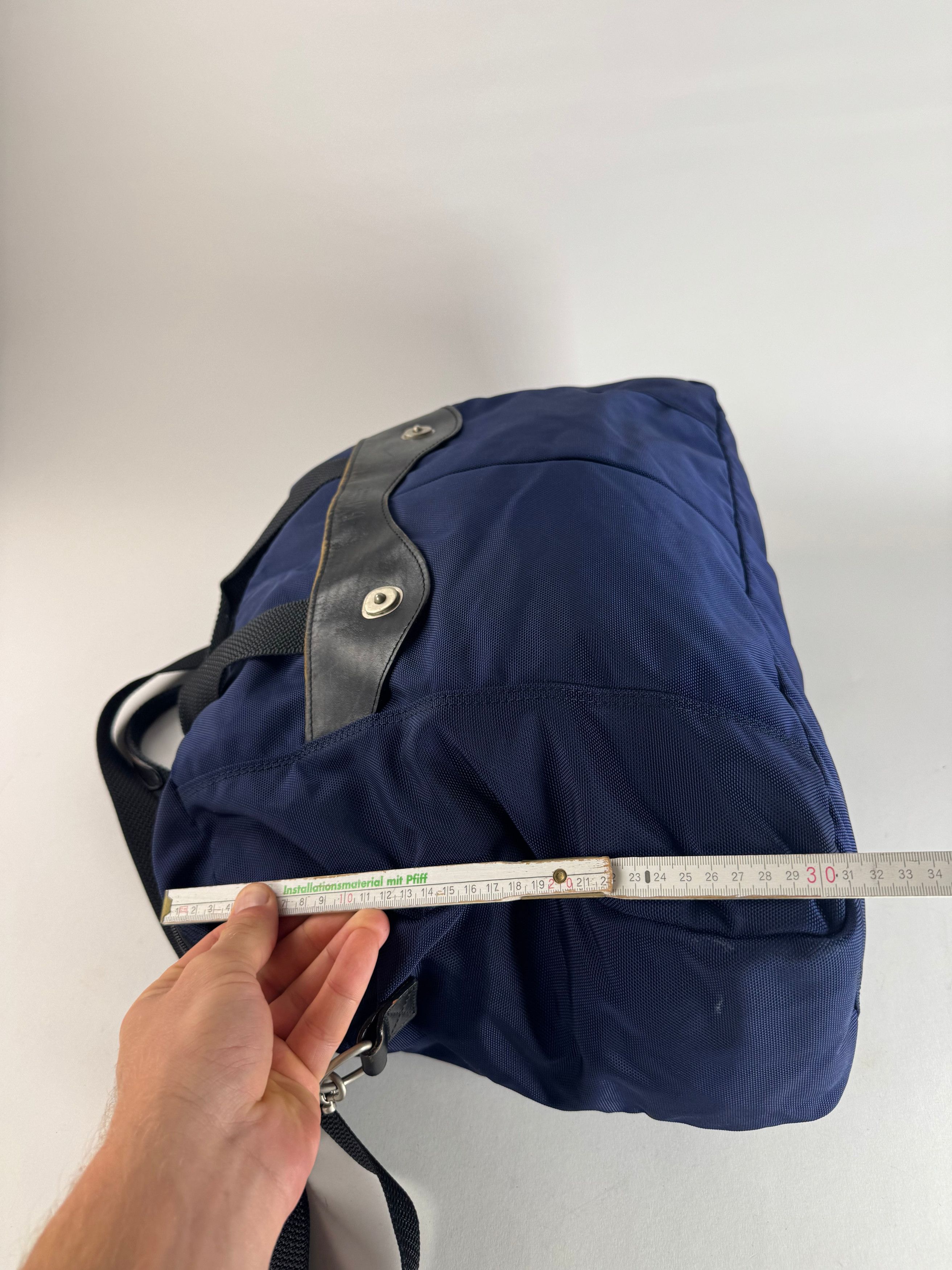 Issey Miyake Vintage 2Way Duffel Bag Blue Black Size ONE SIZE - 11 Thumbnail